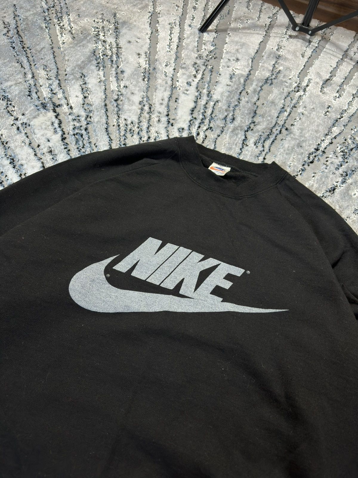 Nike × Vintage Vintage Crewneck Nike Sweatshirt 80s 90s Skateboard Boxy Size US XL / EU 56 / 4 - 2 Thumbnail