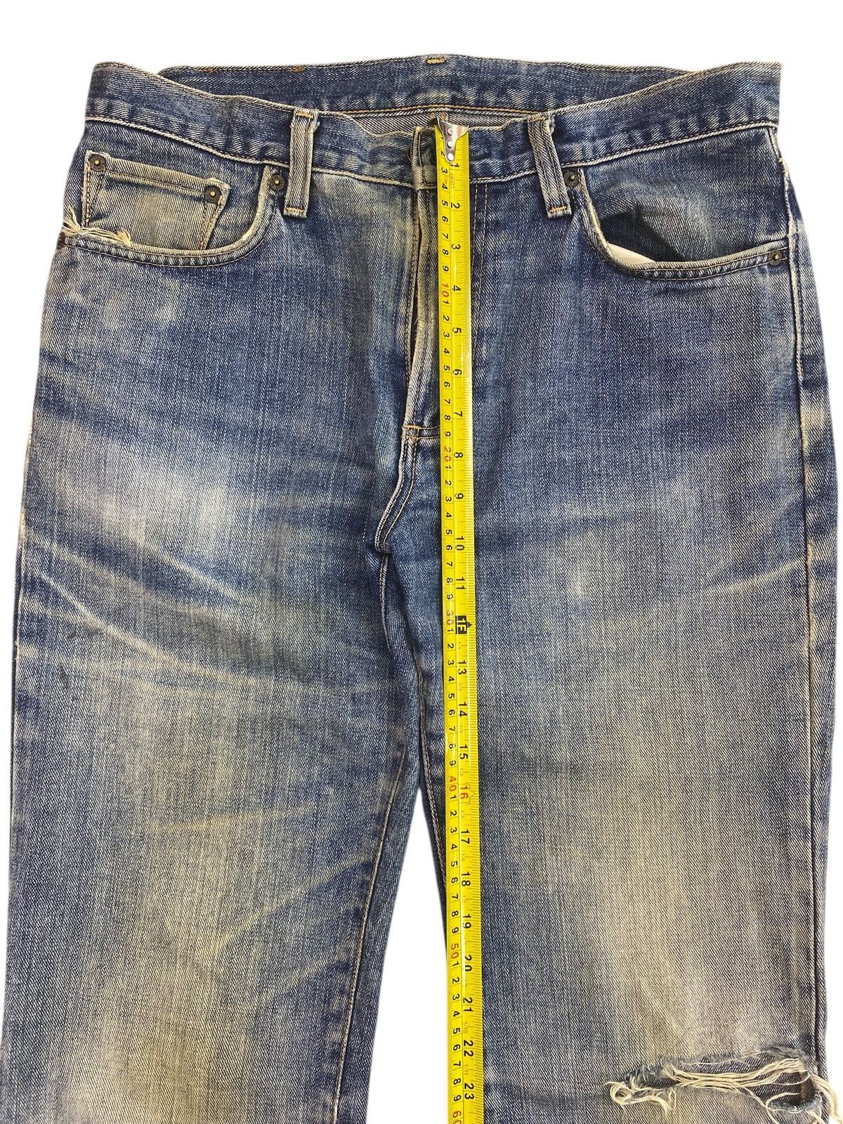 Edwin Edwin Whiskers Mud Wash Style Ripped Jeans Size US 34 / EU 50 - 6 Thumbnail