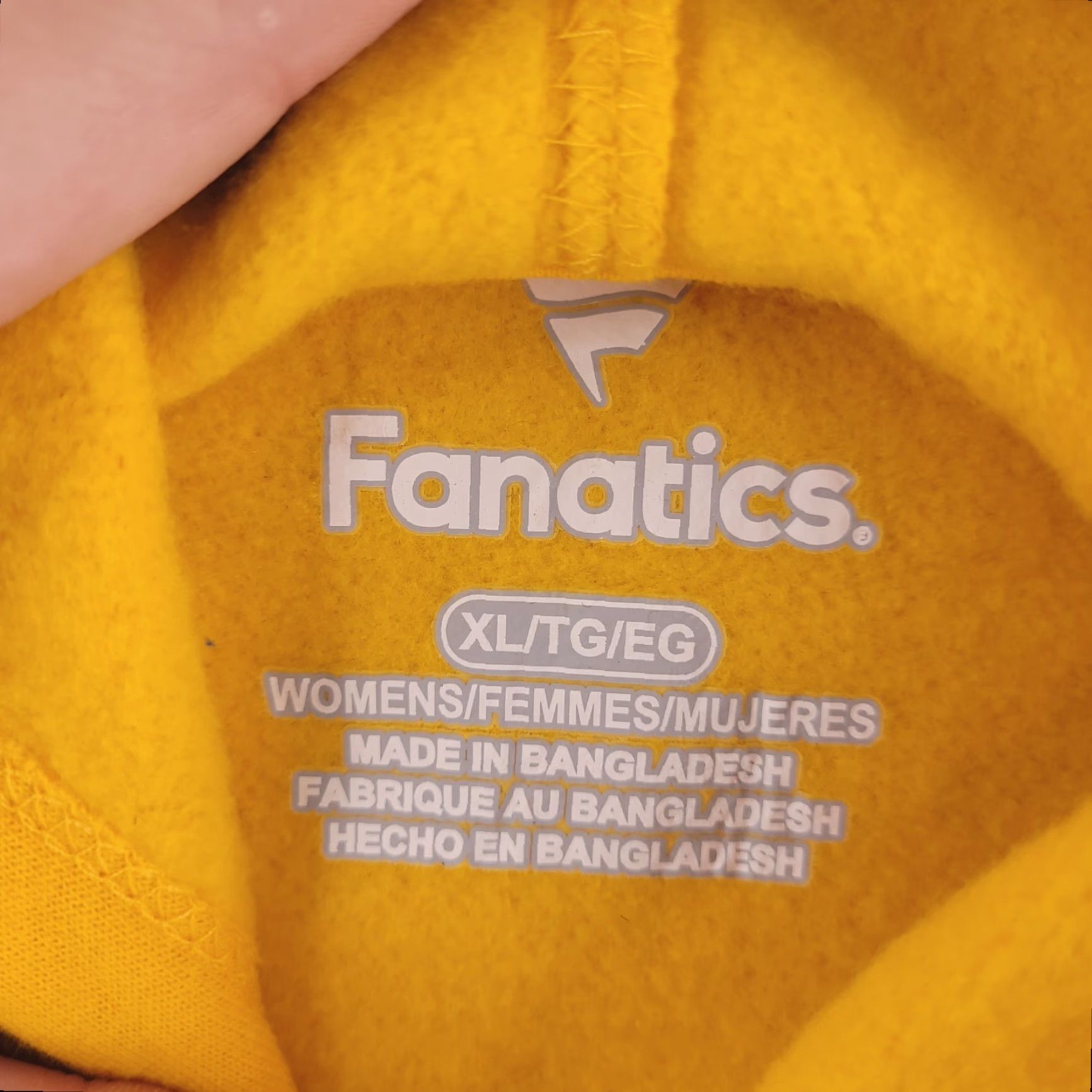 Vintage Fanatics Hoodie Womens XL Yellow Golden State Warrior NBA Curry Sweatshirt Size XL / US 12-14 / IT 48-50 - 4 Thumbnail