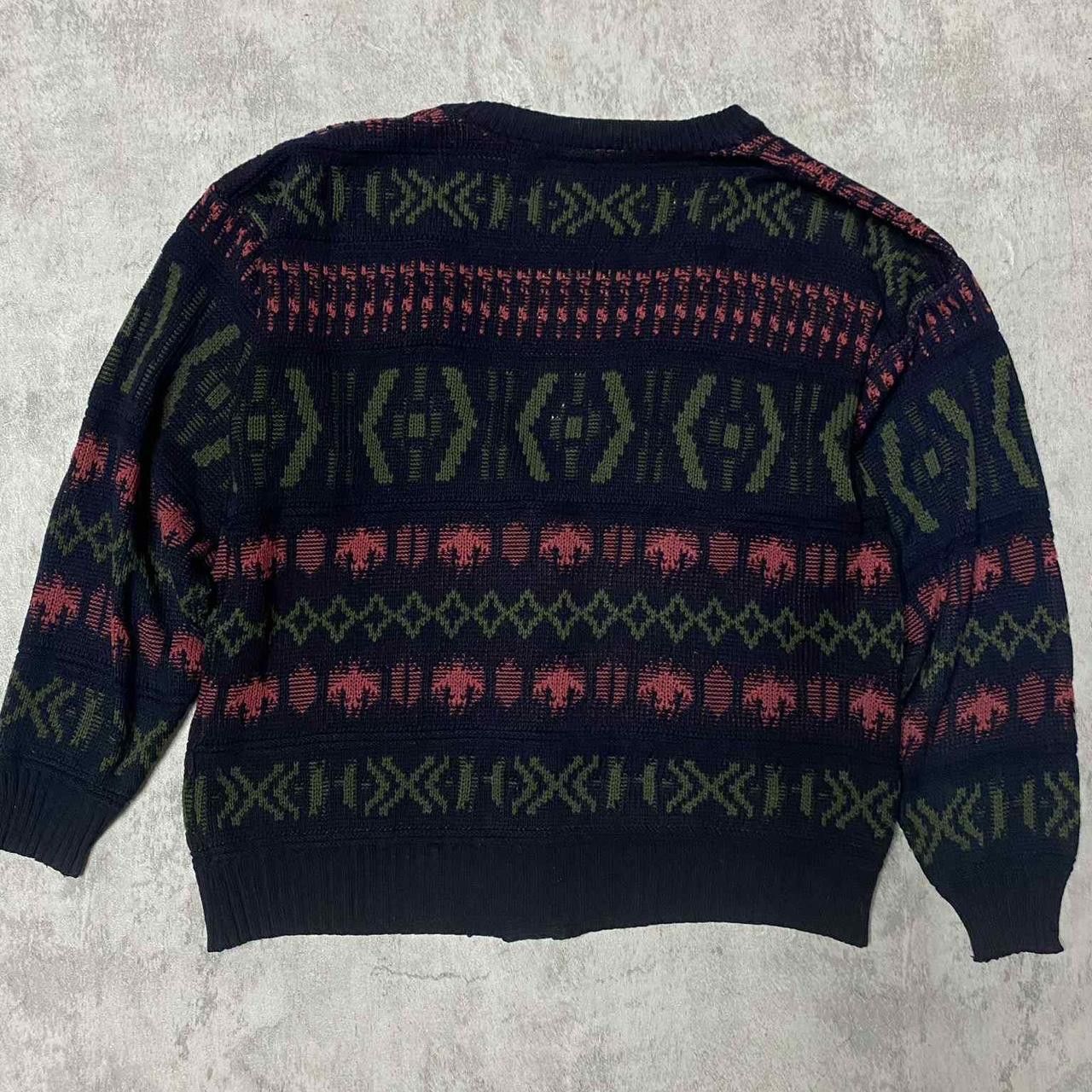 Other 80s vintage black & pink wool cardigan cardigan Size US M / EU 48-50 / 2 - 4 Thumbnail