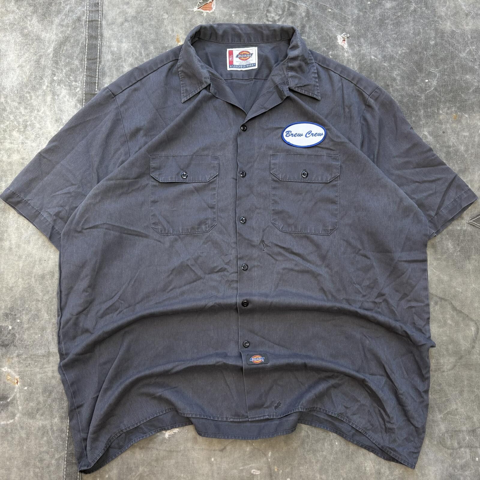 Dickies Vintage Y2K Dickies Brew Crew Beer Garage Button Up Shirt Size US XXL / EU 58 / 5 - 1 Thumbnail
