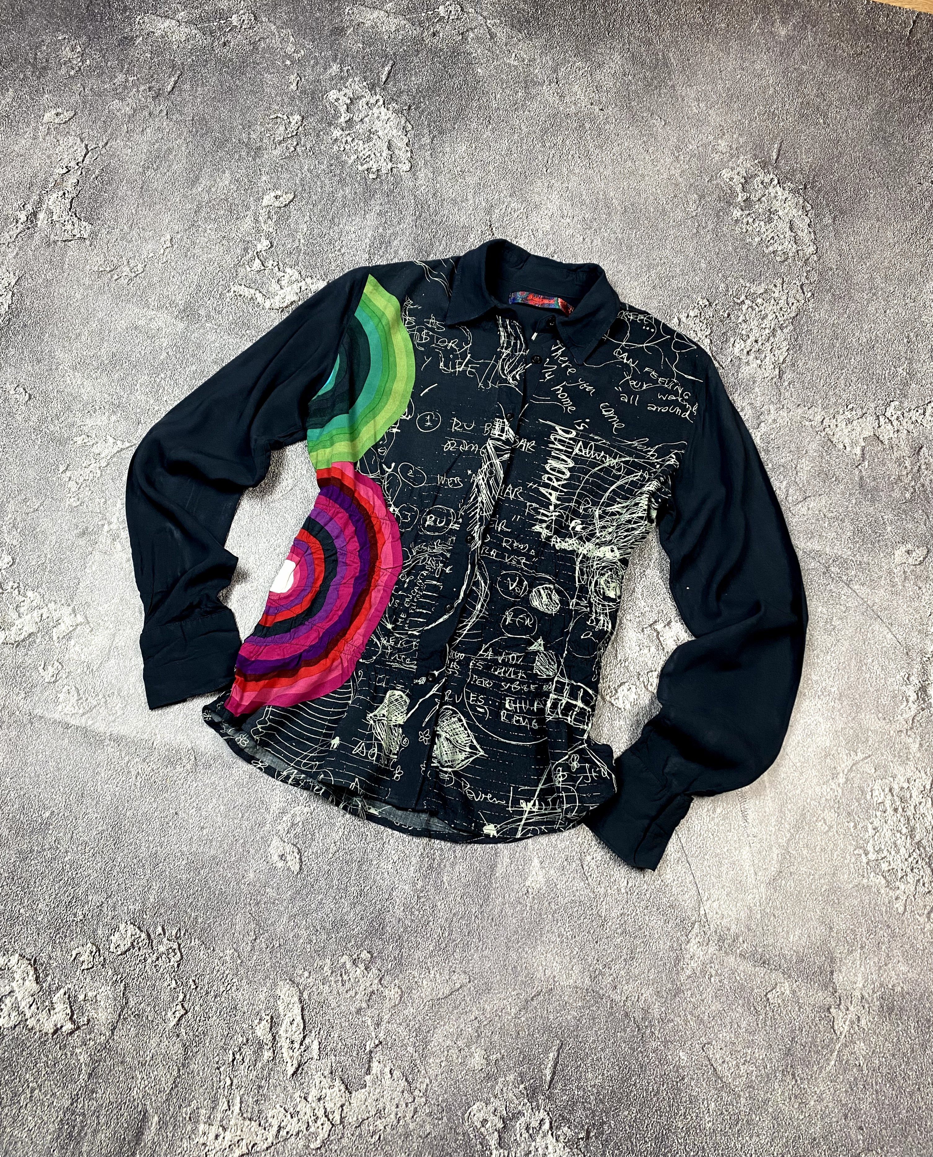 Desigual Avant Garde Desigual Ladies Art Floral Shirt Size M / US 6-8 / IT 42-44 - 2 Thumbnail