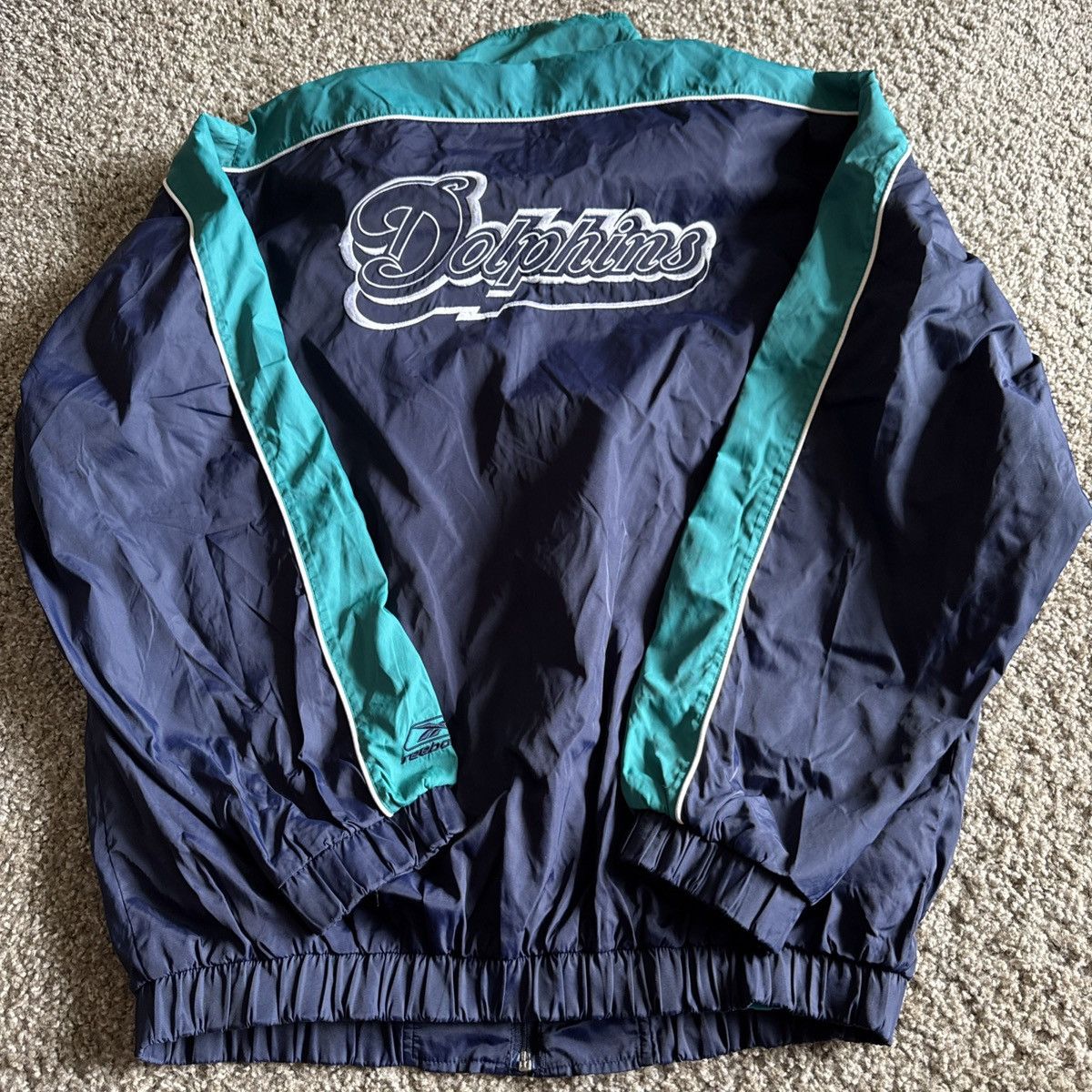 Reebok Vintage Miami Dolphins Windbreaker Size US L / EU 52-54 / 3 - 2 Thumbnail