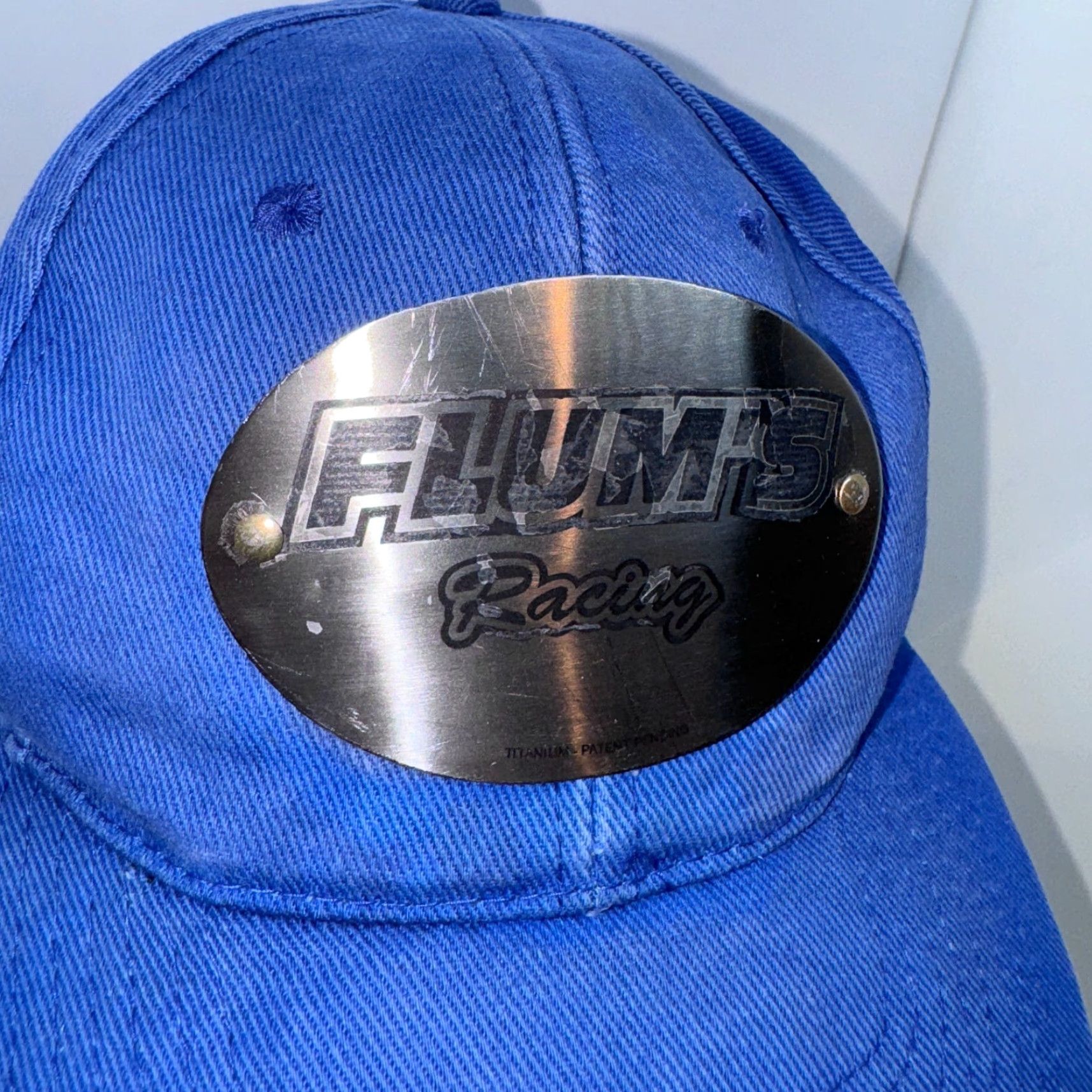Logo 7 flum's Racing Baseball Cap Adjustable Hat Logo Blue Cotton Canvas Strapback Men Size ONE SIZE - 3 Thumbnail