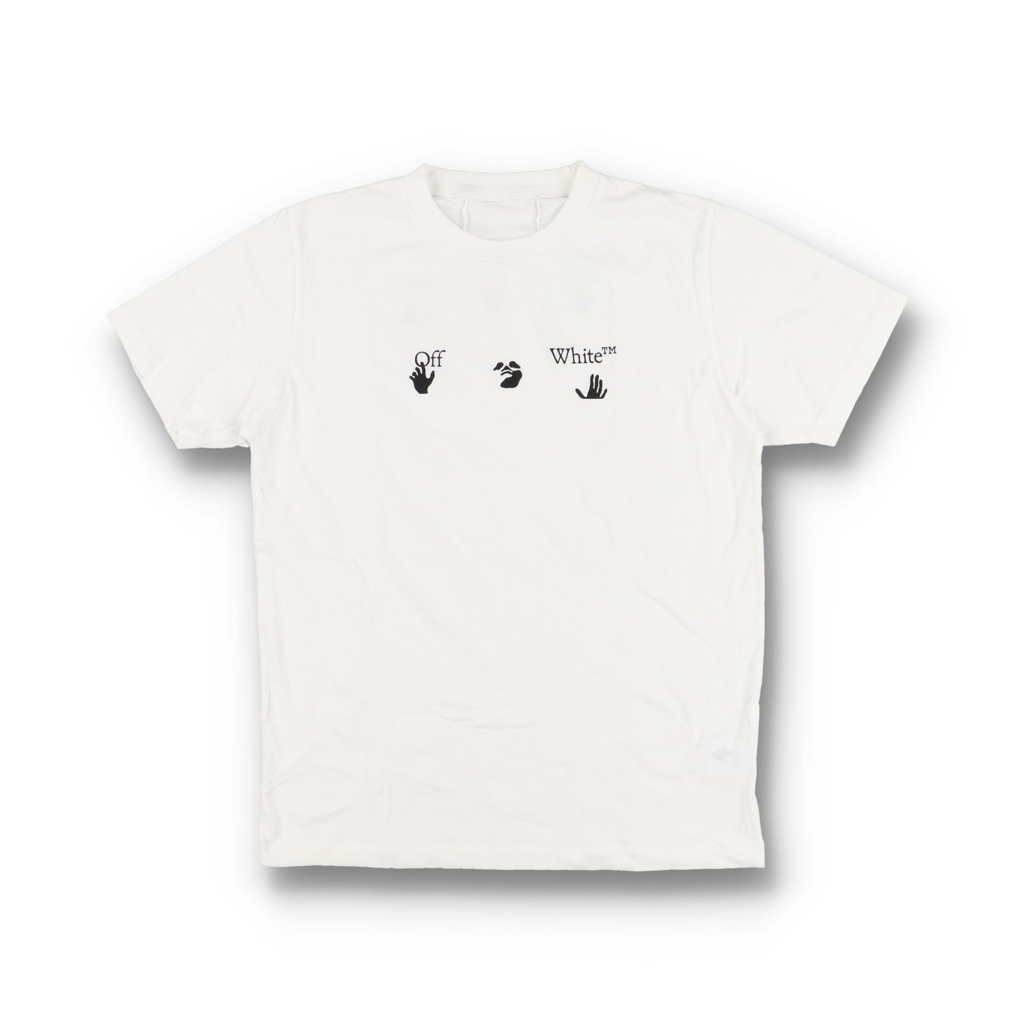 Off-White White Swimming Man Big Logo T-Shirt Size S / US 4 / IT 40 - 1 Thumbnail