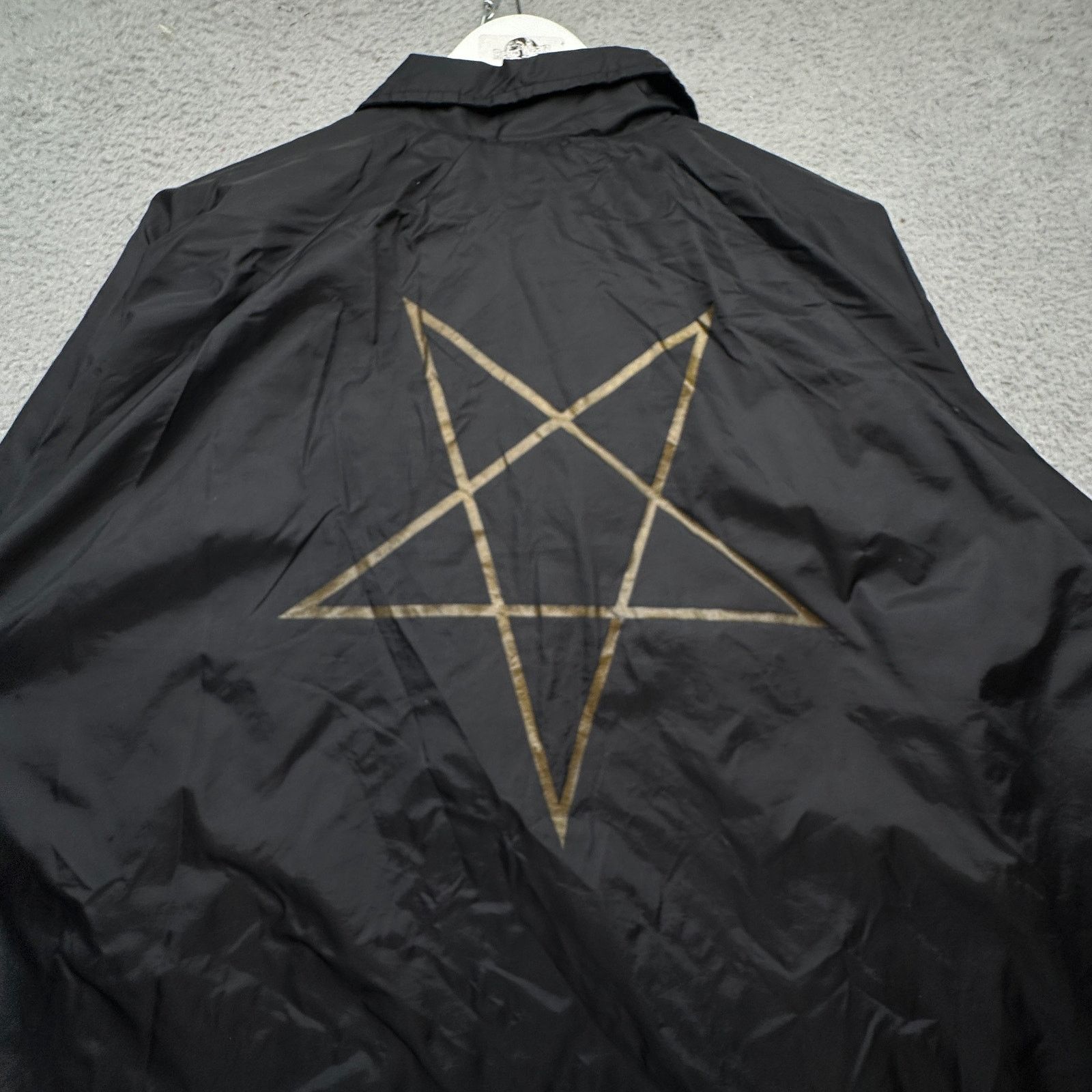 Thrasher Thrasher Pentagram Coach Jacket XL Black Lined Snap Button Size US XL / EU 56 / 4 - 8 Thumbnail