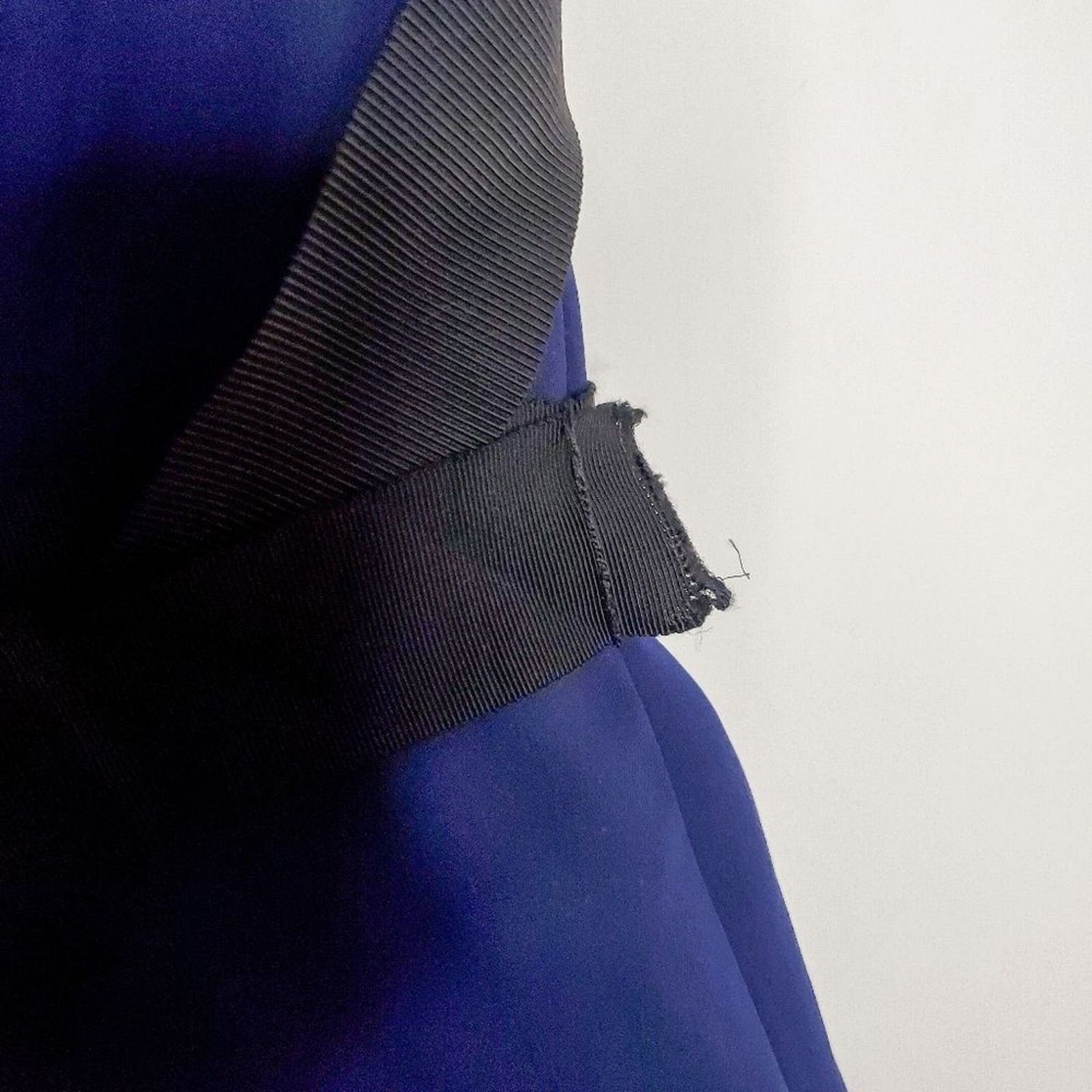 Mugler Mugler Blue Bonded Tailor A Line Belted Dress Size 38 US 6 Size S / US 4 / IT 40 - 5 Thumbnail