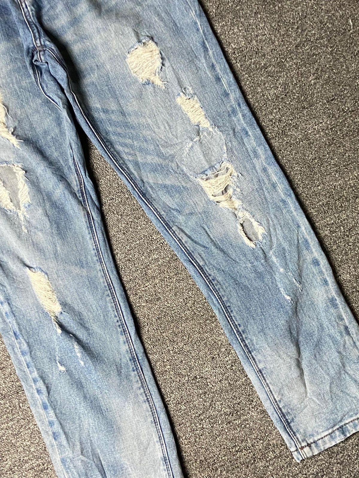 Zara Trafaluc Zara Premium Wash Ripped Denim Jeans (158) Size US 31 - 4 Thumbnail