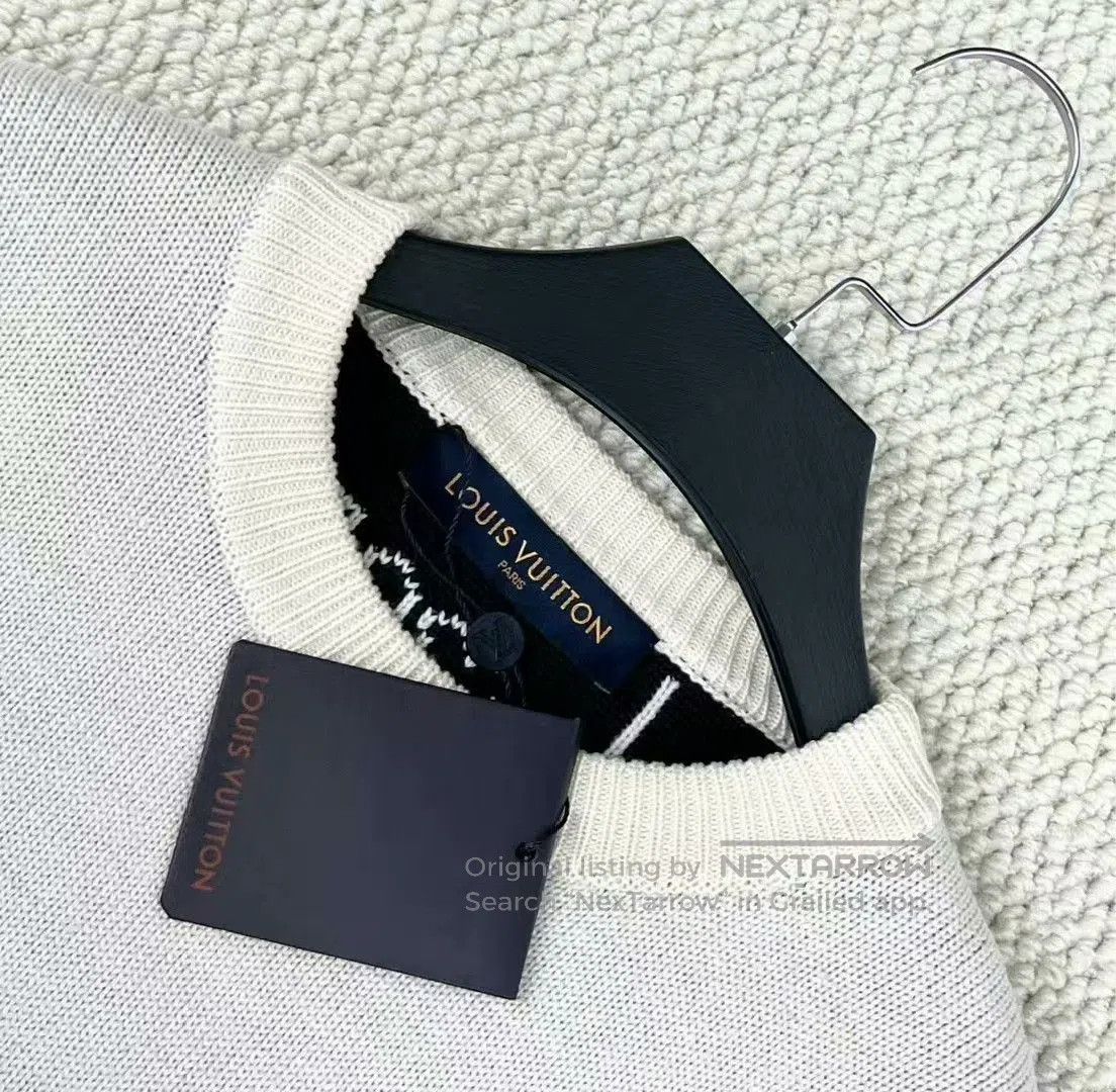 Louis Vuitton louis vuitton cream knit logo sweater. Size US XS / EU 42 / 0 - 3 Thumbnail