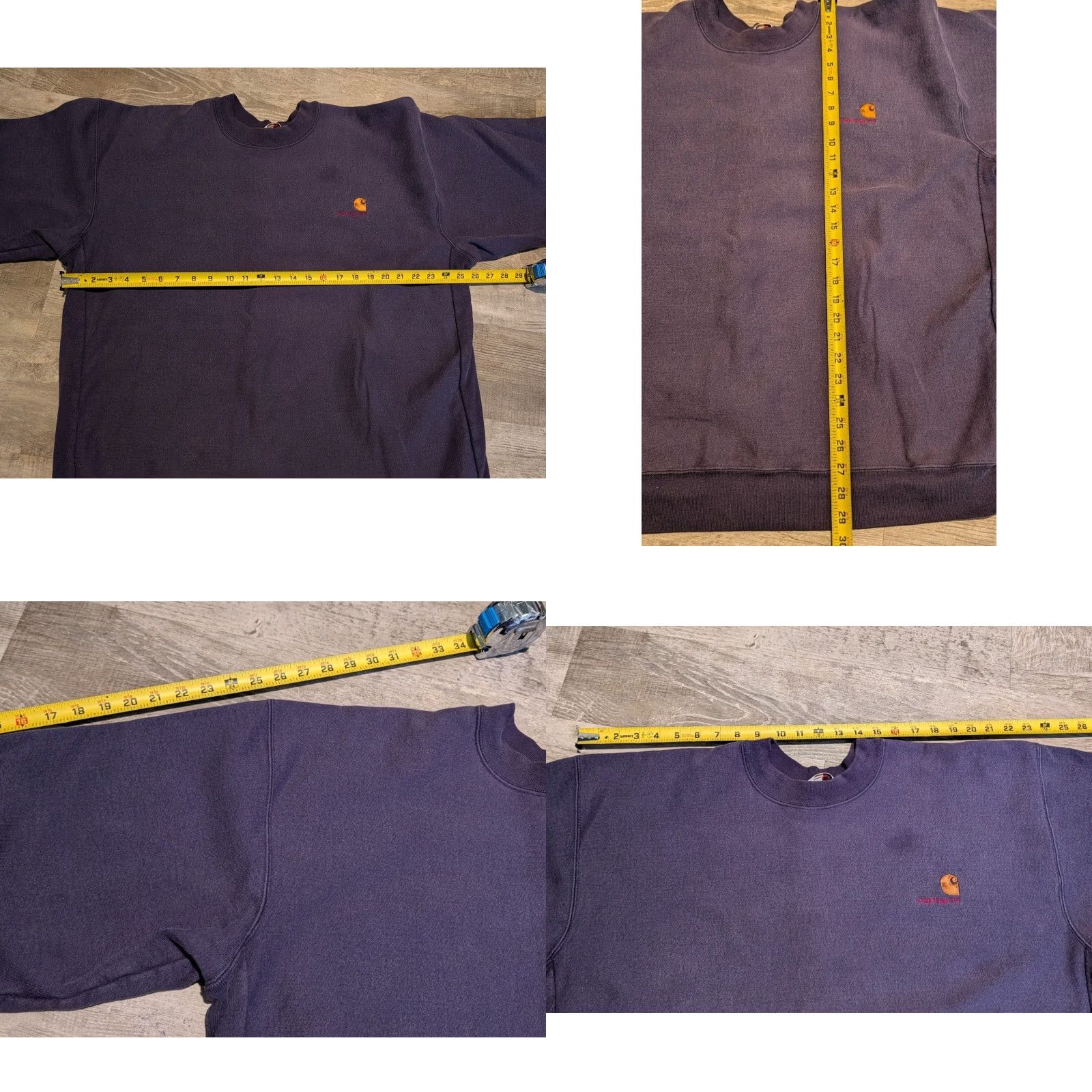 Carhartt VINTAGE Carhartt Rugged Outdoor Sweatshirt Crewneck XL Blue, Unisex Adults, Pullover, Heavyweight, Logo Embroidered, 80s Grunge, Workwear Size US XL / EU 56 / 4 - 8 Thumbnail