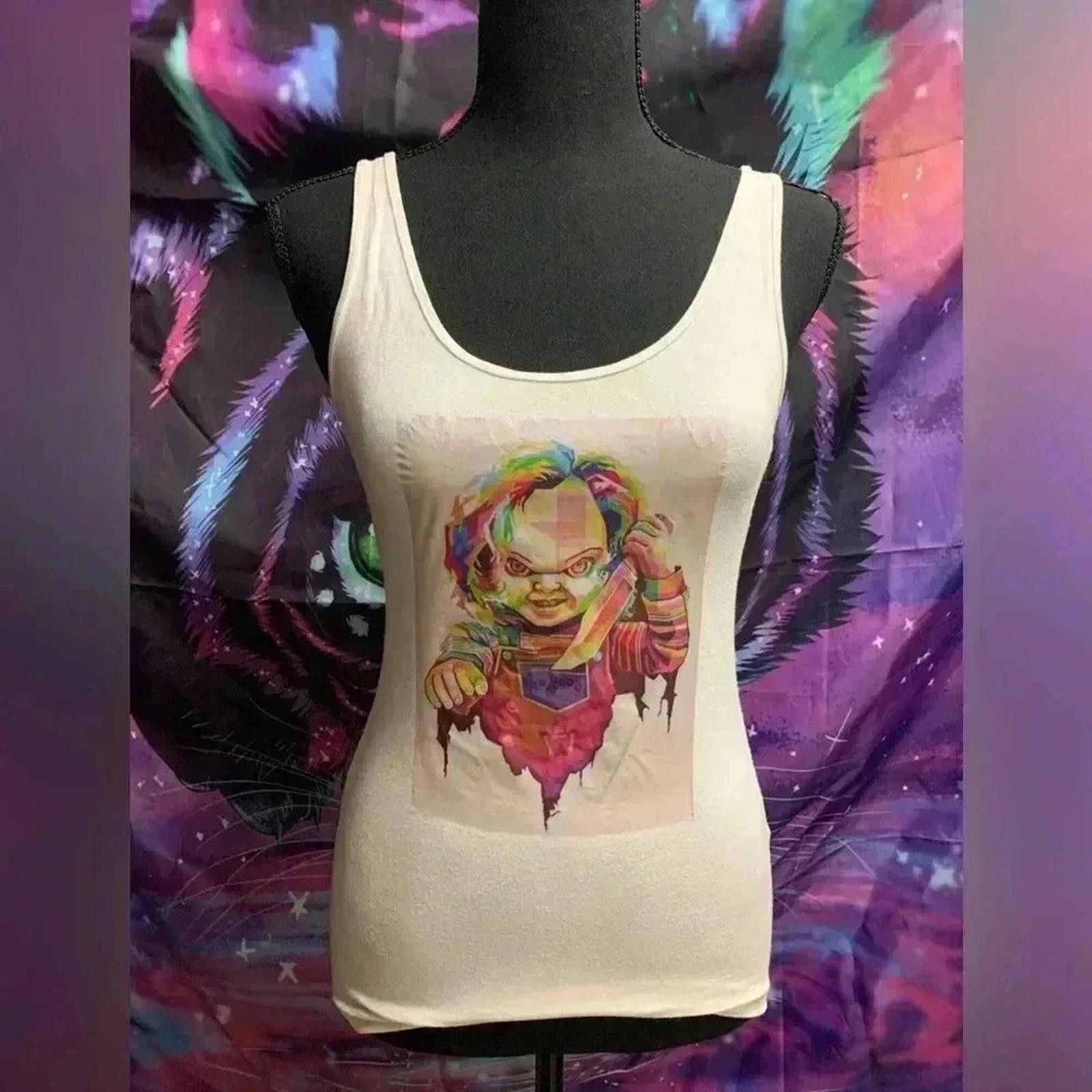 Designer 🖤Chucky custom-made tank top Size S / US 4 / IT 40 - 1 Preview