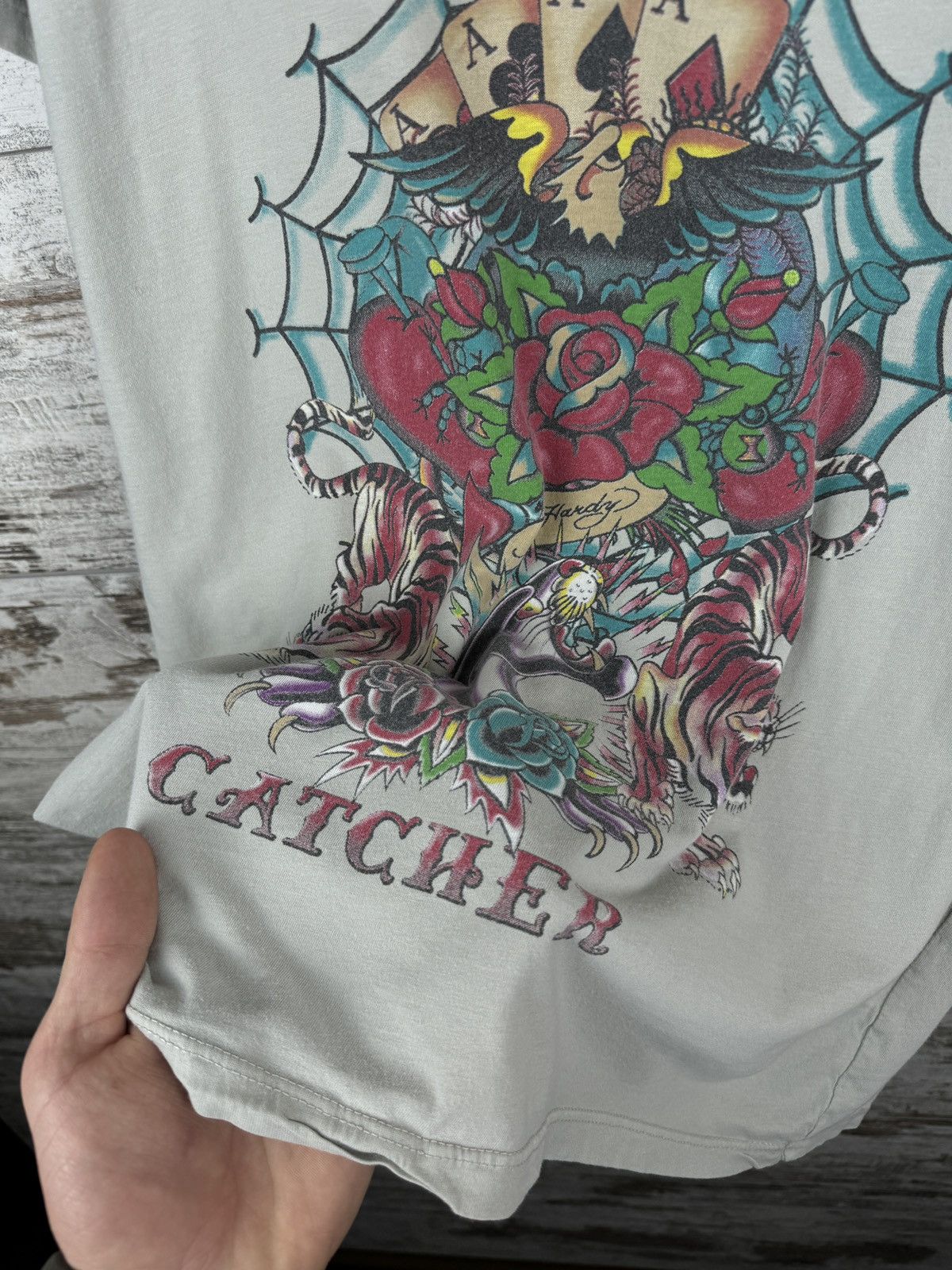Christian Audigier Mens Vintage Ed Hardy by Christian Audigier T-shirt tee rare Size US L / EU 52-54 / 3 - 5 Thumbnail