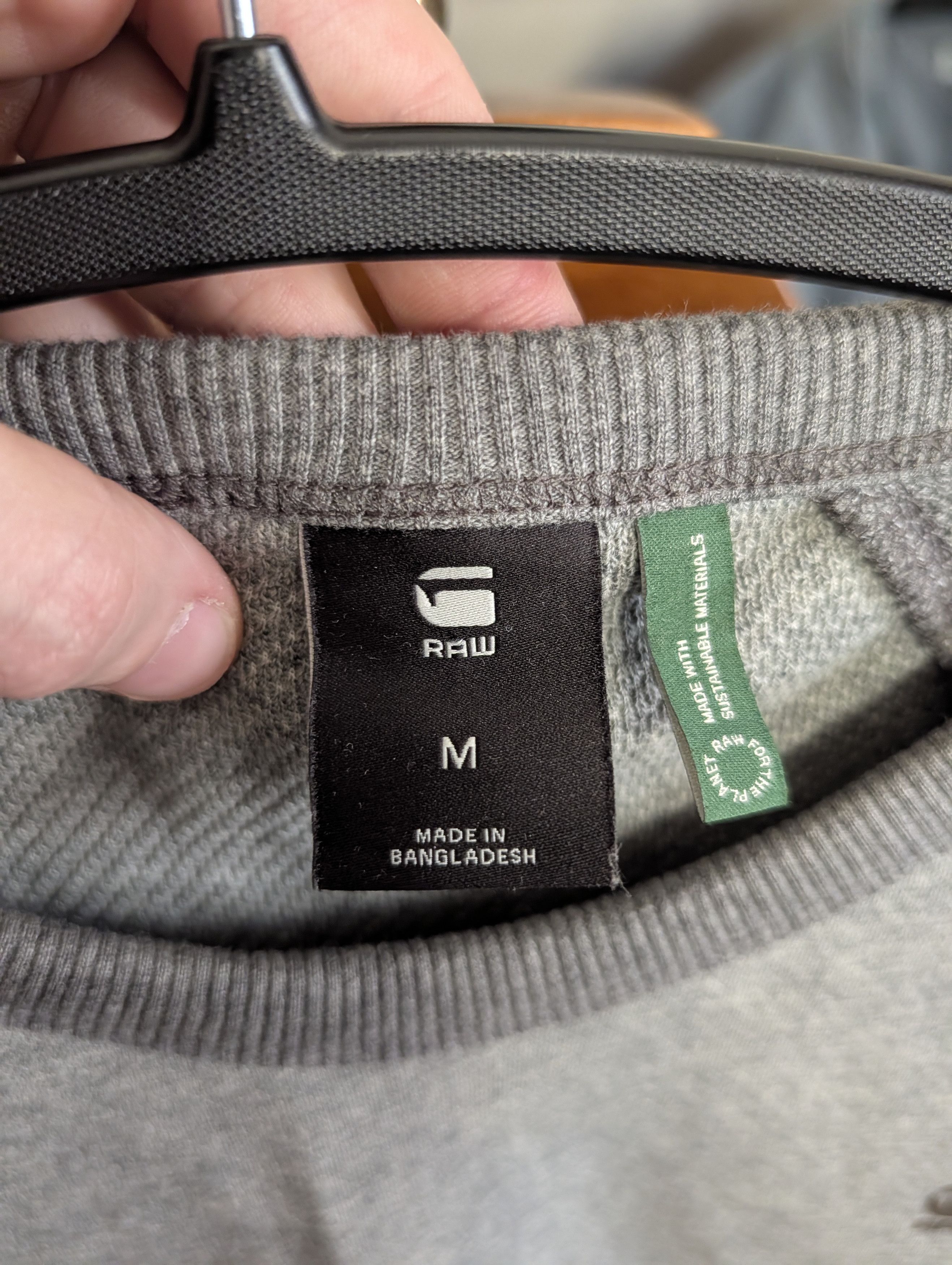 G-Star Gray 3D logo raglan sleeve terry sweatshirt M Size US M / EU 48-50 / 2 - 10 Thumbnail