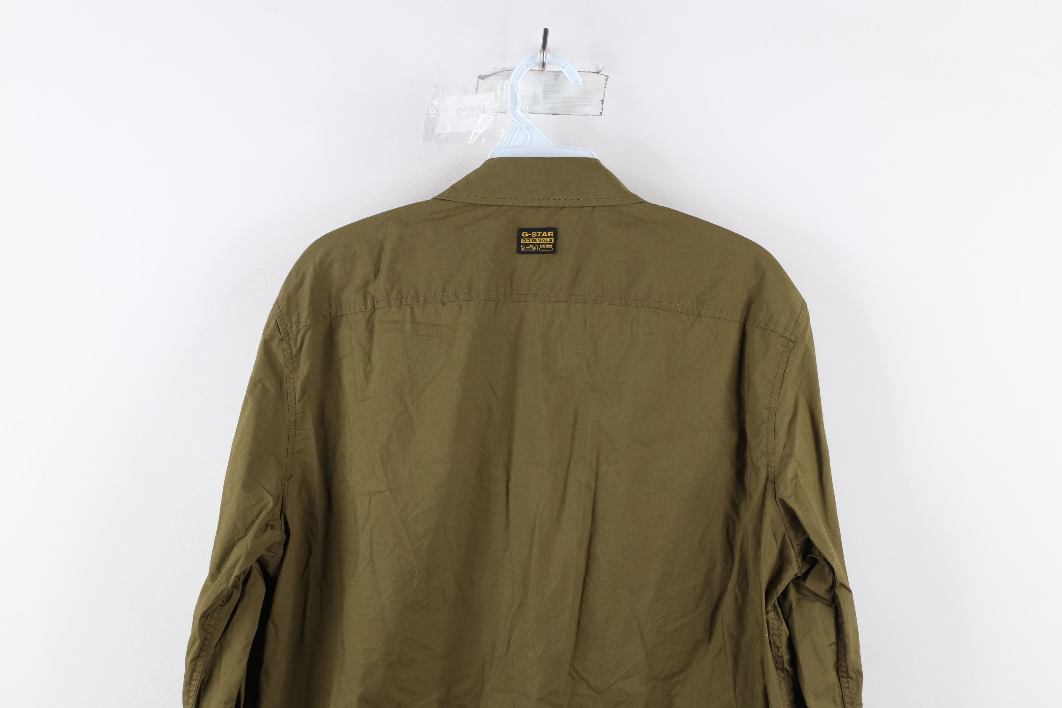 Vintage G Star Raw Spell Out Military Style Collared Button Shirt Size US L / EU 52-54 / 3 - 11 Thumbnail
