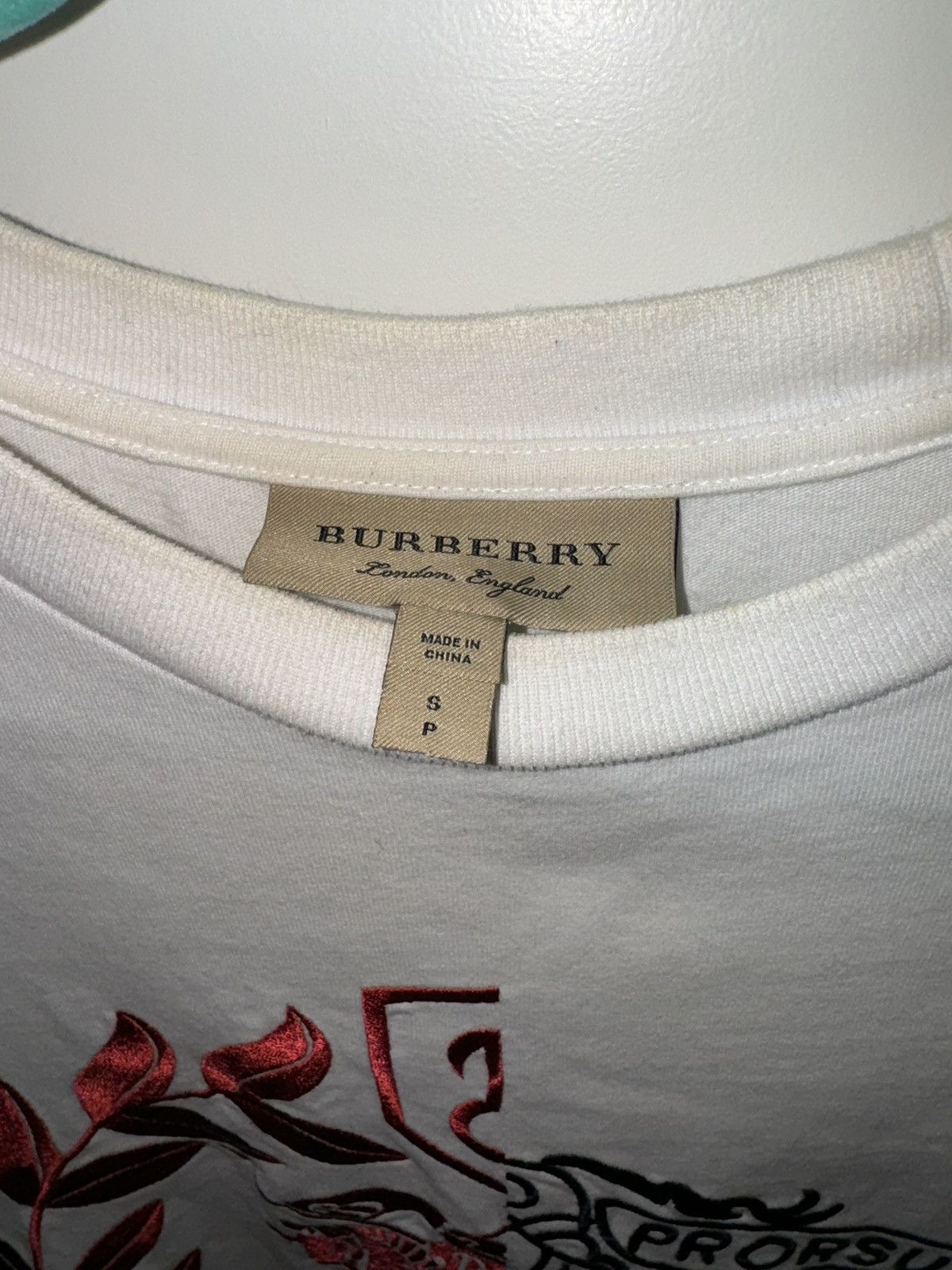 Burberry Burberry Prorsum Logo Embroidered T Shirt Size US S / EU 44-46 / 1 - 3 Thumbnail