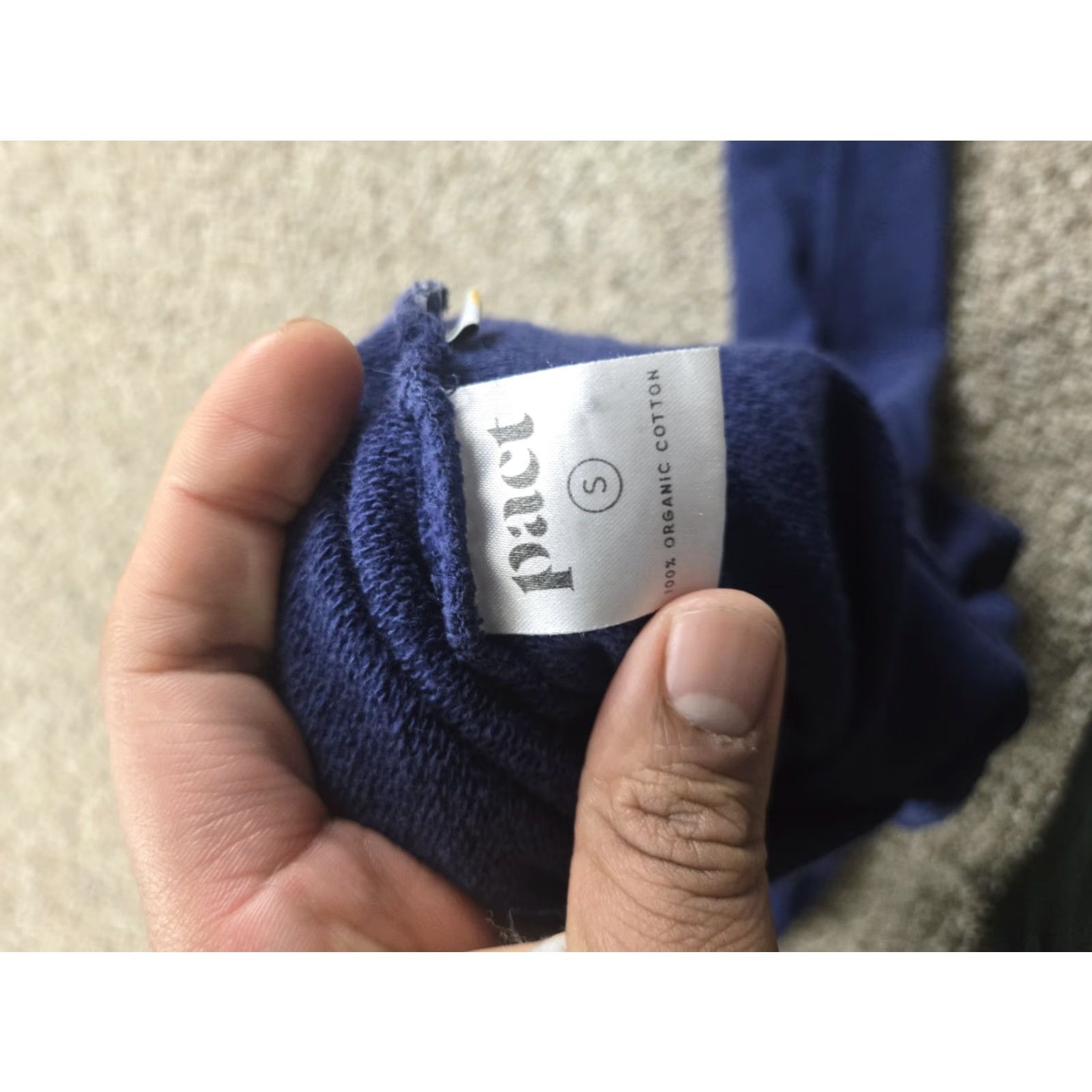 Vintage Pact Sweatshirt Mens Small Blue Crewneck Pullover Organic Cotton Casual Size US S / EU 44-46 / 1 - 5 Thumbnail