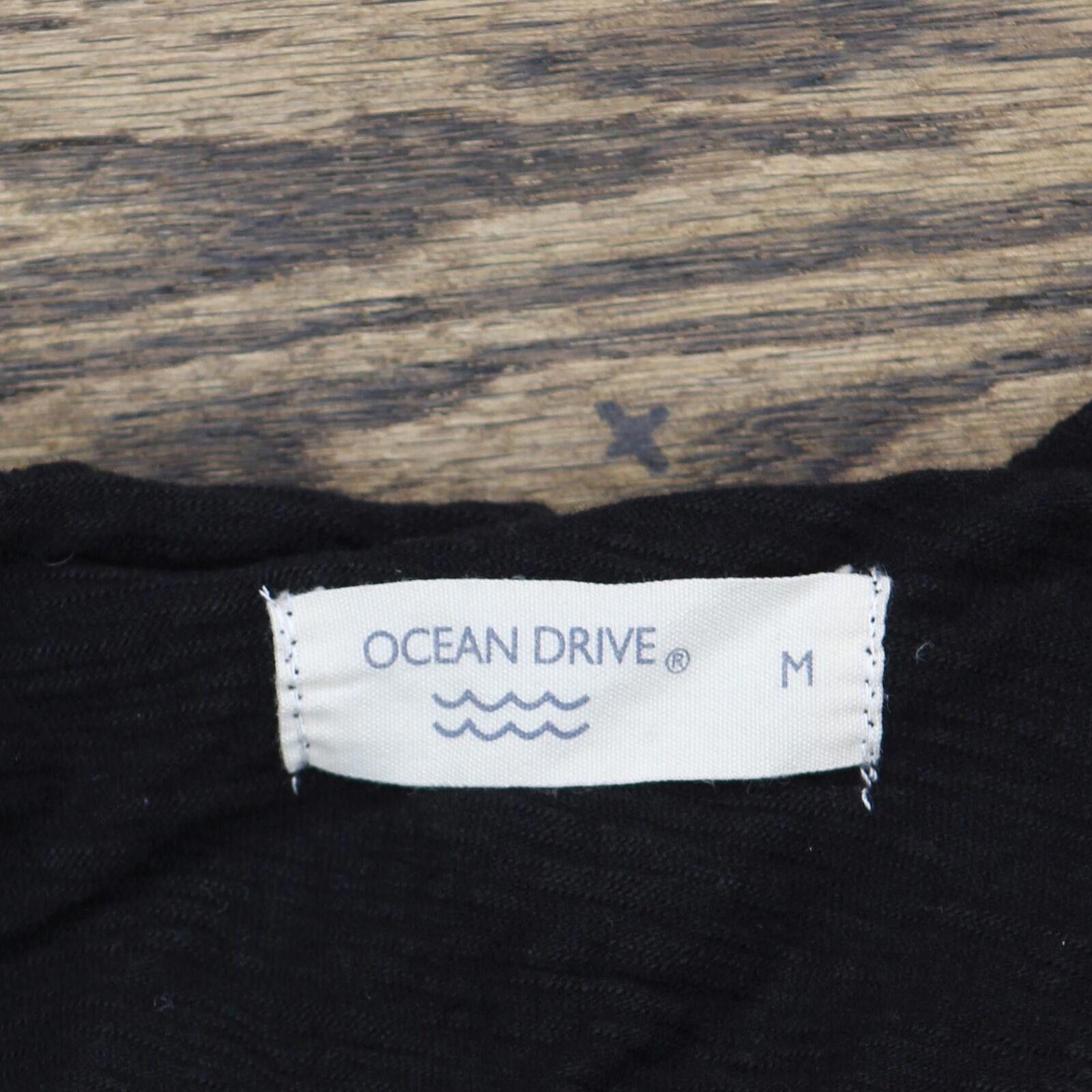Other Ocean Drive Cold Shoulder Ruffle Blouse Shirt Top Black M Size M / US 6-8 / IT 42-44 - 3 Thumbnail