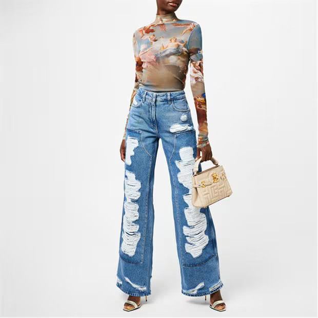 Balmain o1g2r1mq0924 Long Sleeve T-Shirts in Multicolor Size XS / US 0-2 / IT 36-38 - 6 Thumbnail