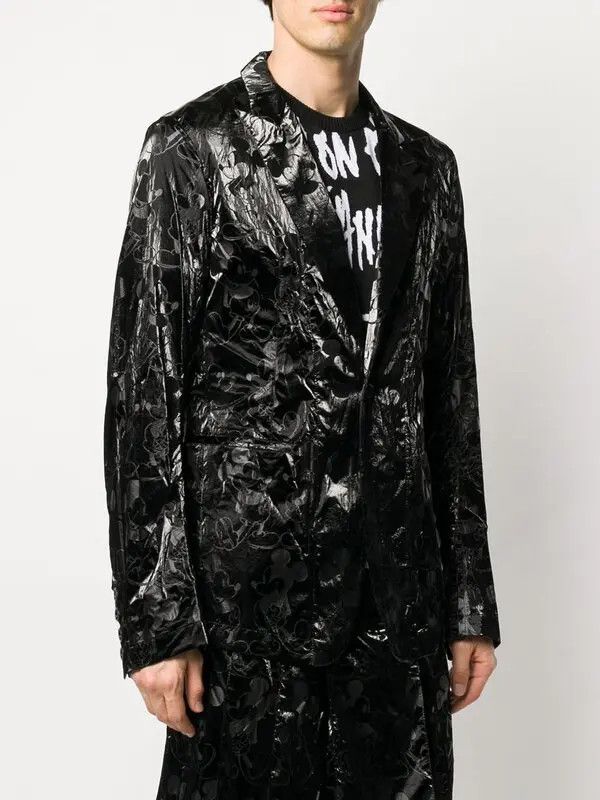 Takahiromiyashita The Soloist. $3024 Takahiromiyashita TheSoloist Mickey Mouse Blazer Size 52R - 4 Thumbnail