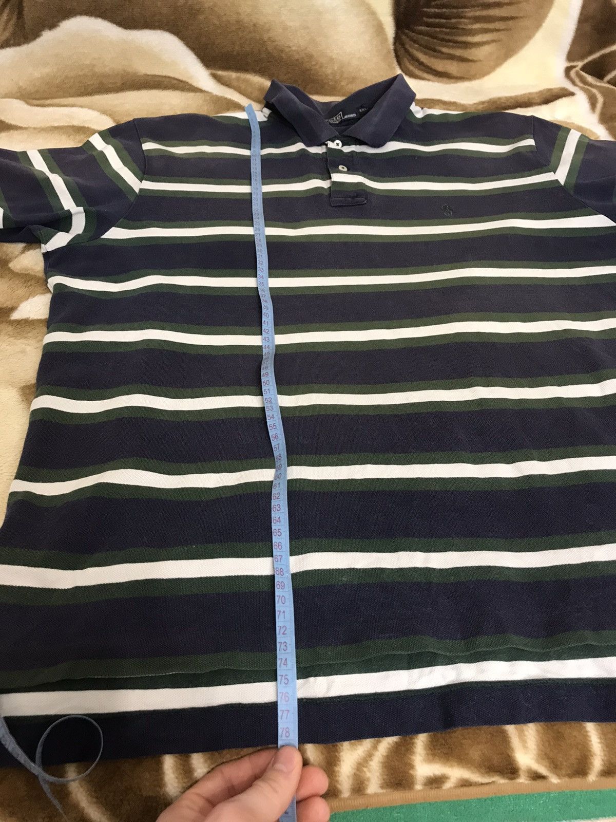 Polo Ralph Lauren 🔥 Ralph Lauren Faded Y2K Chief Keef Washed Polo Striped Size US XXL / EU 58 / 5 - 13 Thumbnail