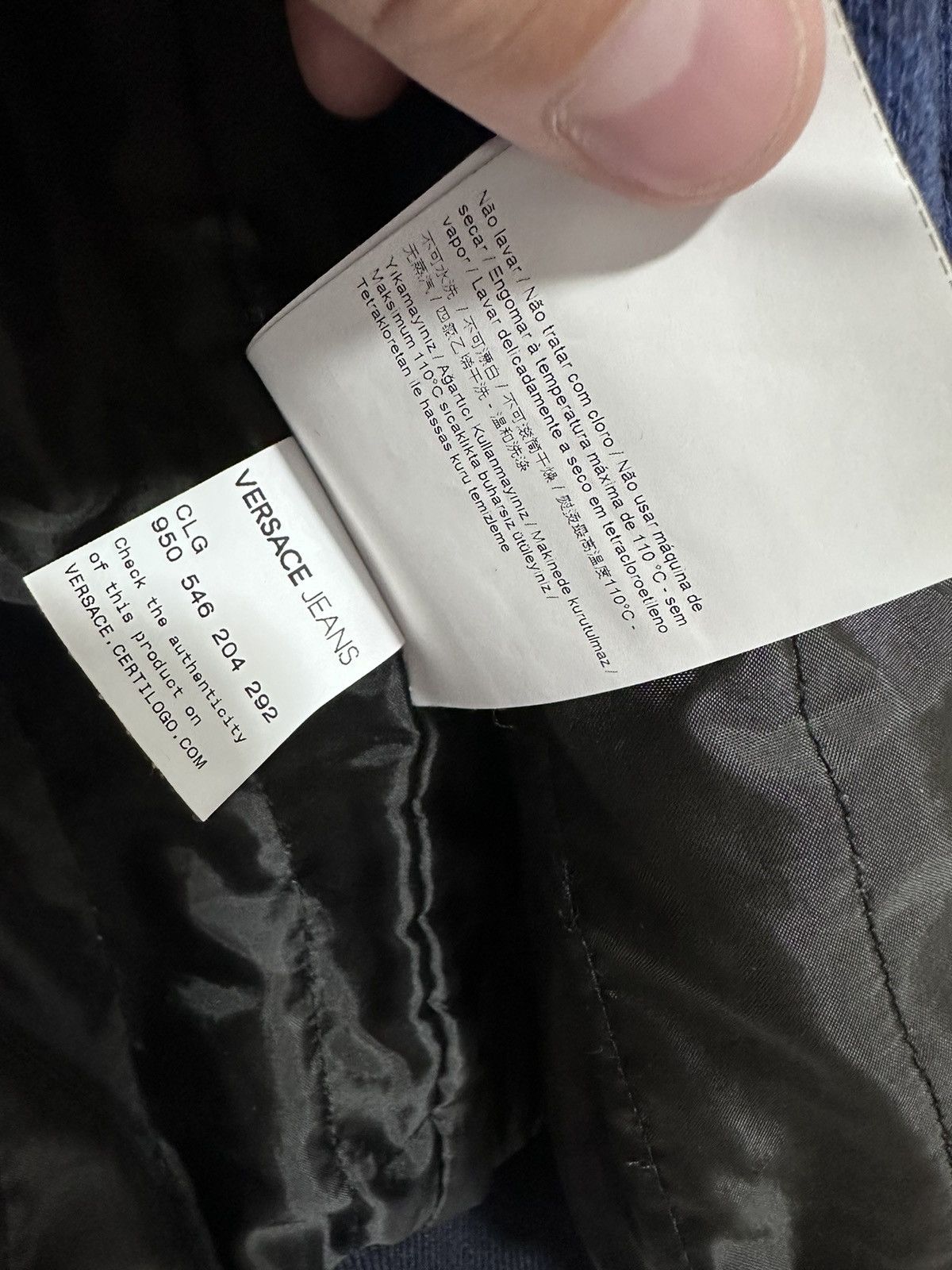 Versace Versace Bomber Jacket Wool Monogram Lampo Size US L / EU 52-54 / 3 - 15 Thumbnail