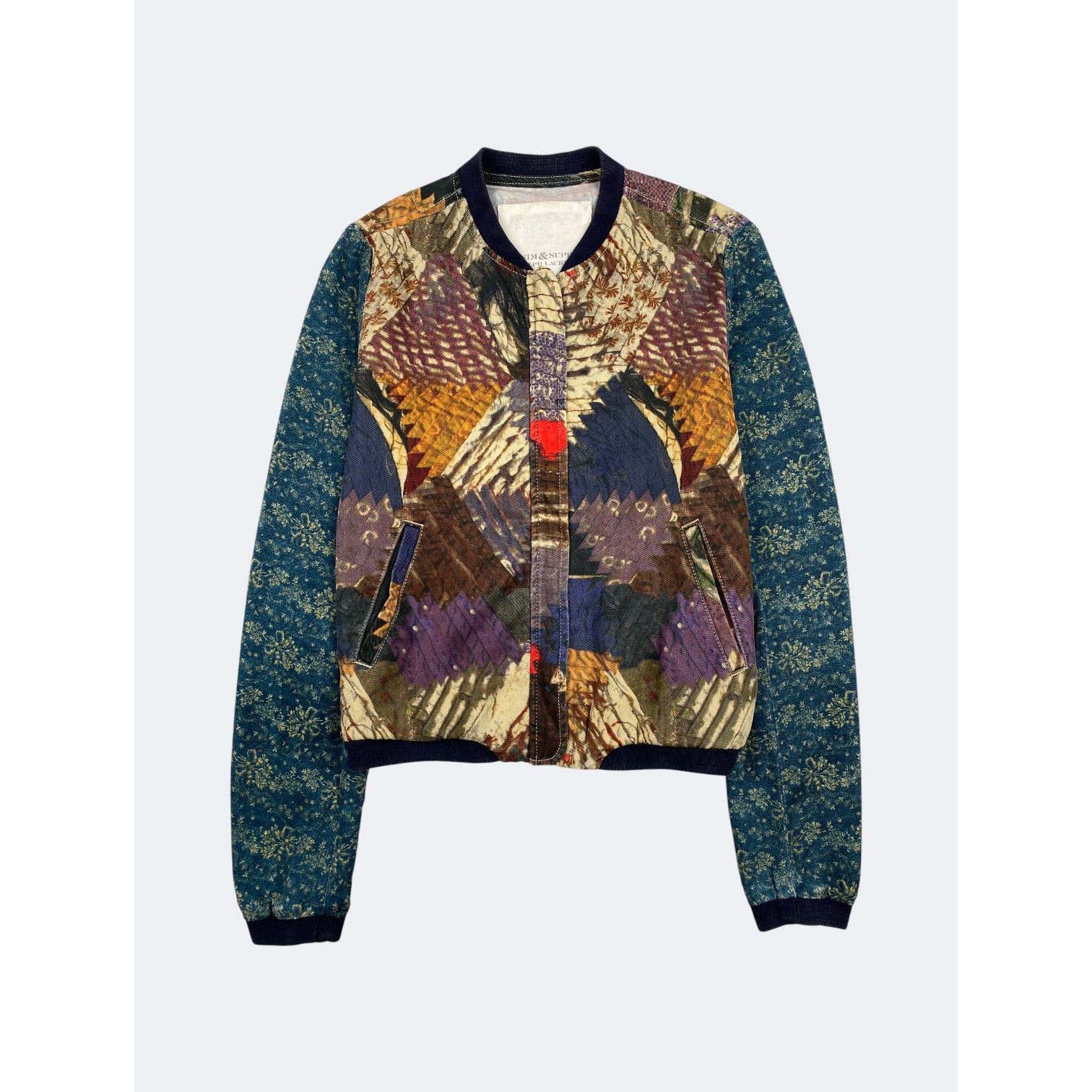 Patchwork Blouson Jacket
