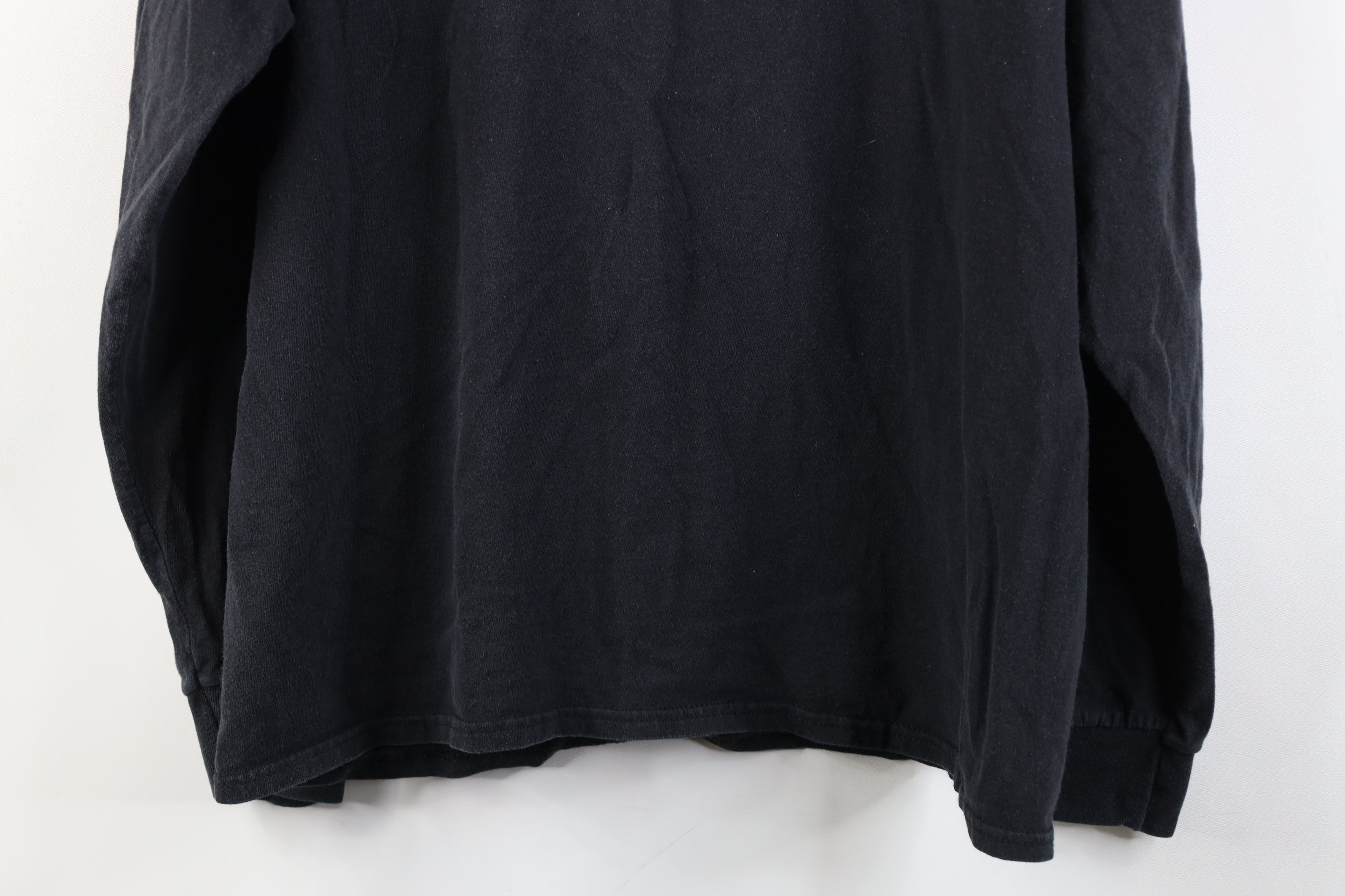 Vintage Vintage 90s Y2K Streetwear Long Sleeve T-Shirt Black Cotton Size US L / EU 52-54 / 3 - 13 Thumbnail