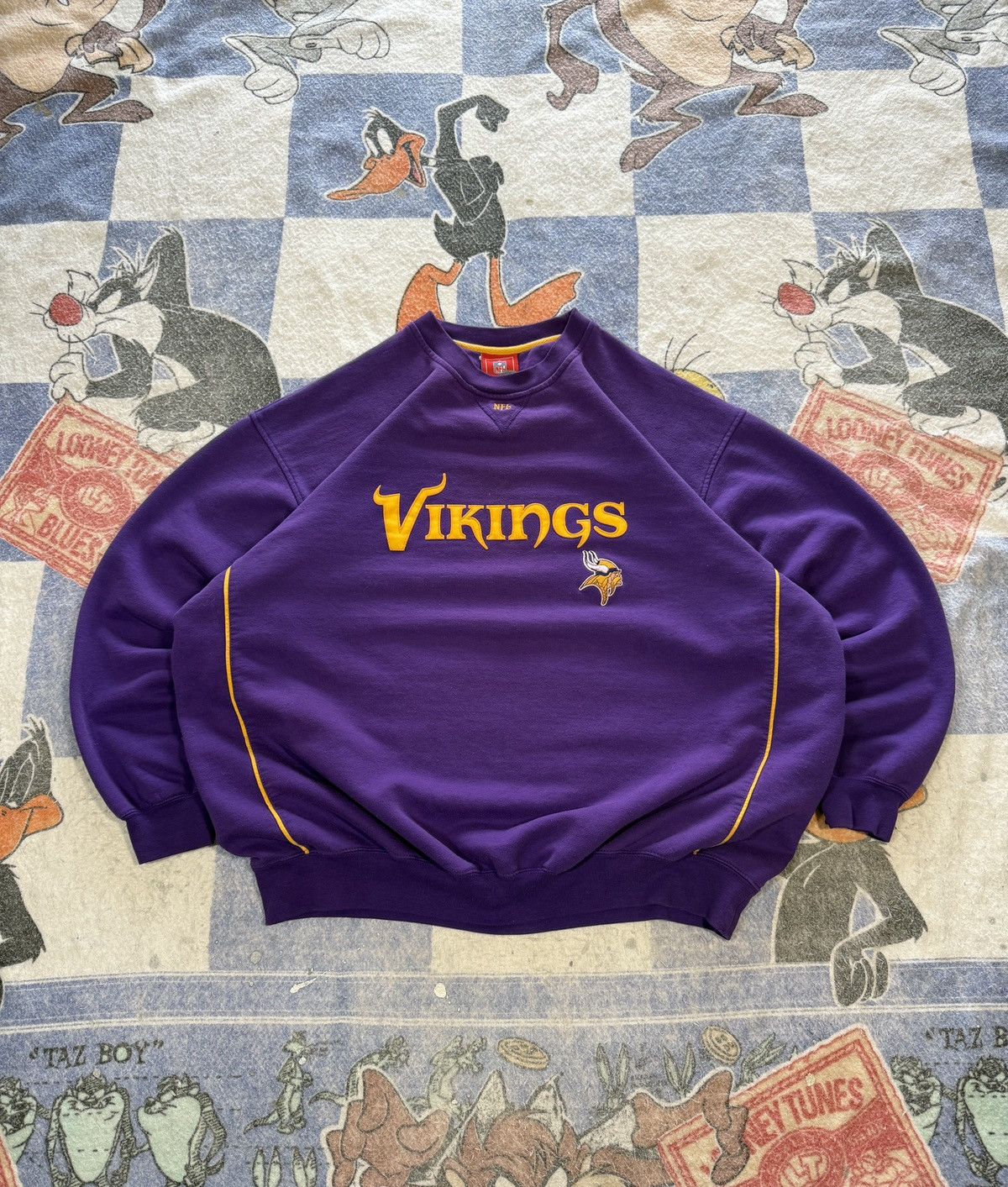 NFL Minnesota vikings crewneck sweatshirt Size US XL / EU 56 / 4 - 1 Thumbnail