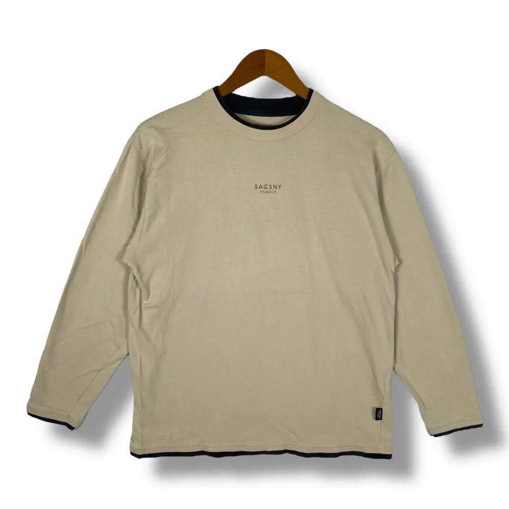 Designer SACSNY Y'SACCS Center Logo Double Layer Long Sleeve Size US L / EU 52-54 / 3 - 1 Thumbnail