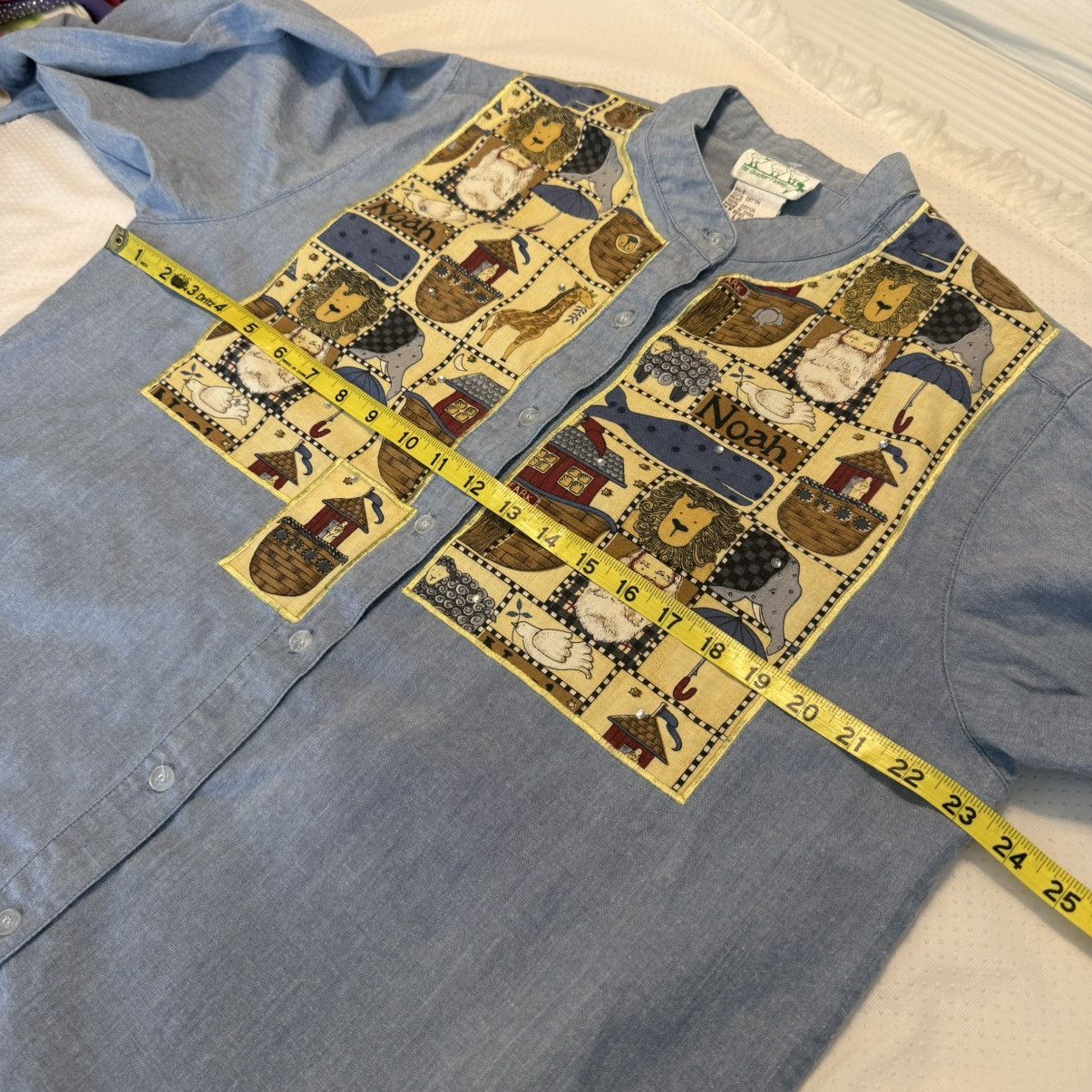 Other Vintage Quacker Factory Button Down Noah’s Arc Top Sz Large Size L / US 10 / IT 46 - 5 Thumbnail
