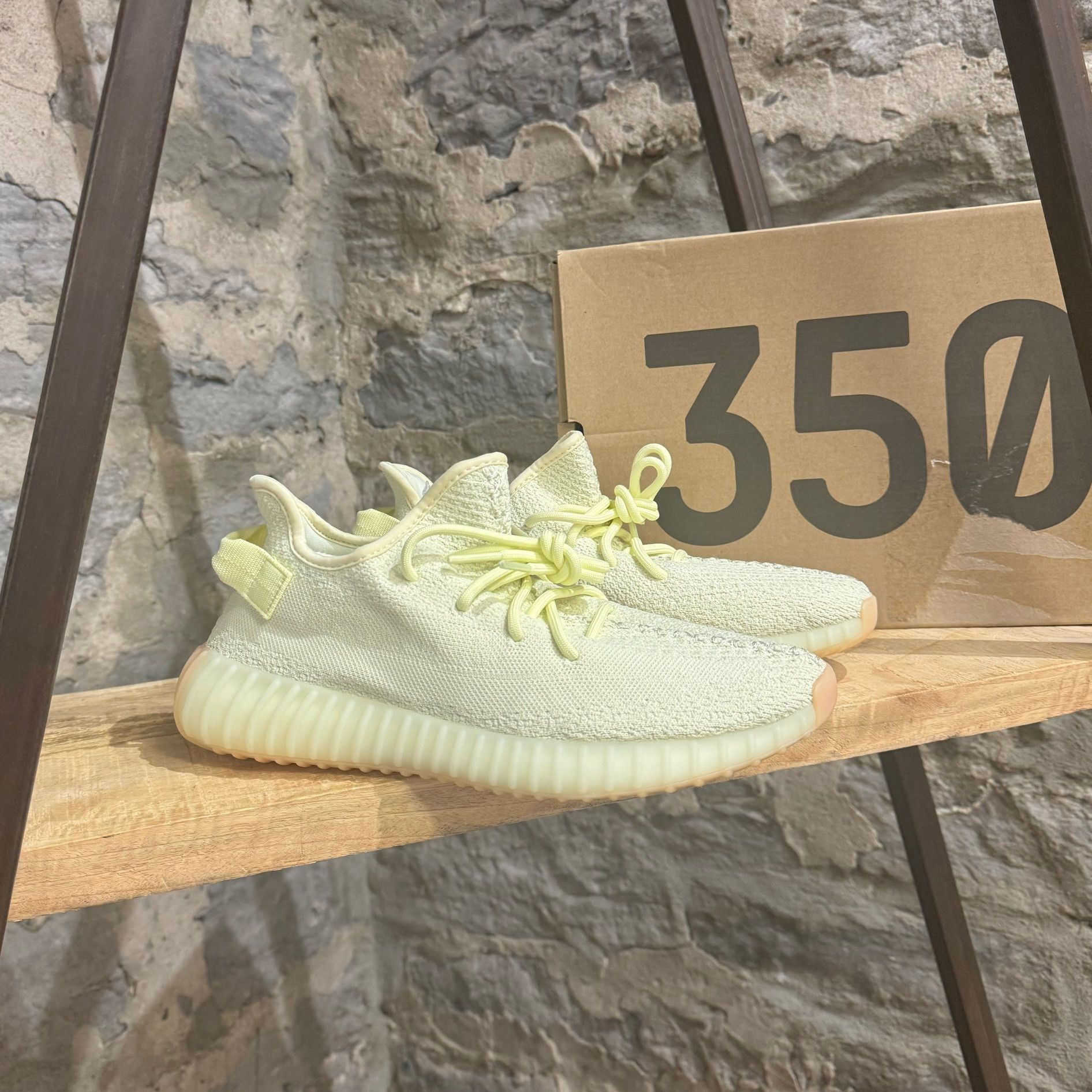 Adidas × Kanye West Adidas Yeezy 350 Butter Sneakers Size US 9 / EU 42 - 1 Thumbnail