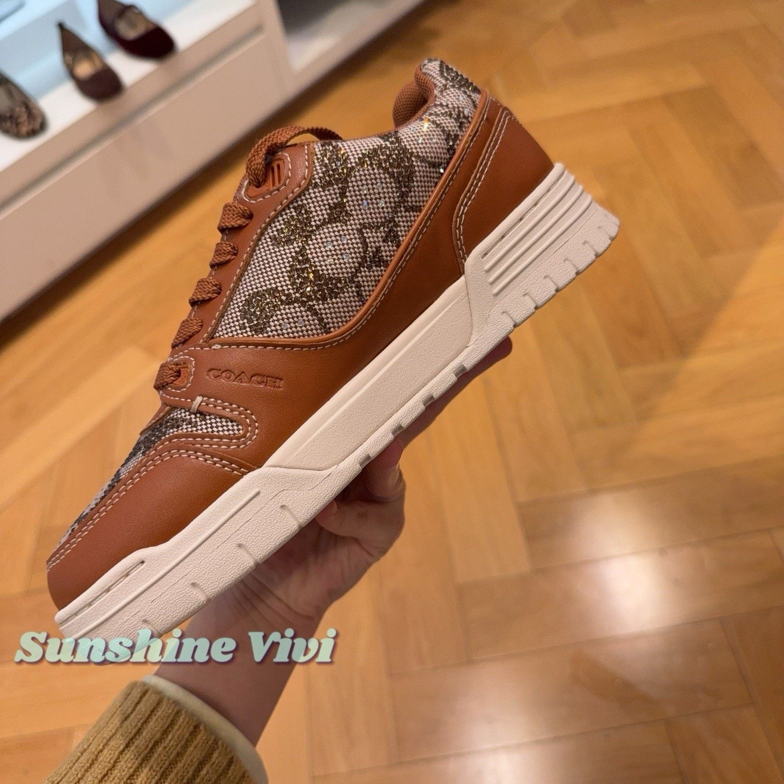 Coach NEW Coach Woman Soho Sneaker Crystal CDE26 Burnished Amber Size US 5 / IT 35 - 3 Thumbnail