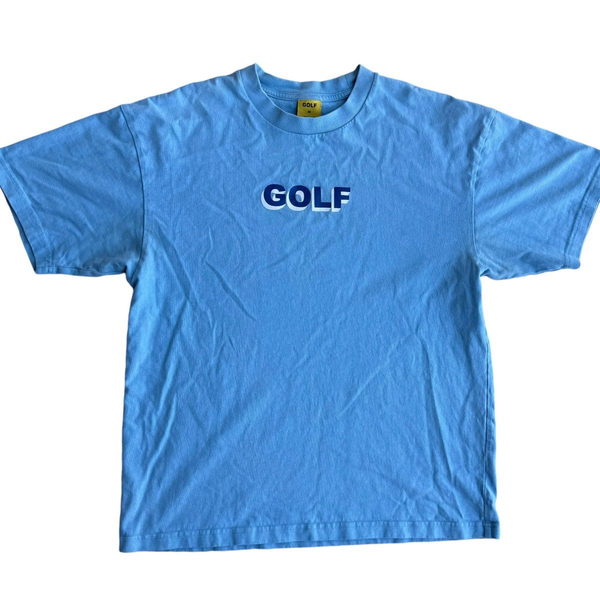 Golf Wang × Tyler The Creator GOLF WANG Tyler The Creator Blue Basic Logo Tee Shirt Size US M / EU 48-50 / 2 - 1 Thumbnail