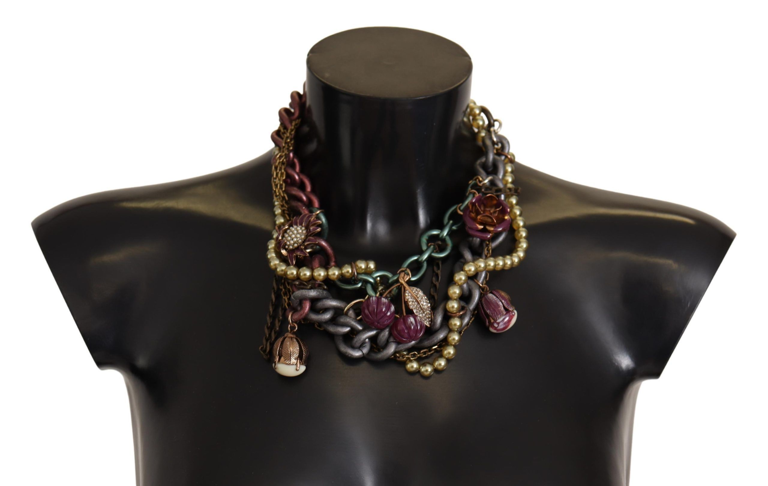Dolce & Gabbana Sicilian Elegance Gold-Tone Statement Women's Necklace Size ONE SIZE - 1 Thumbnail