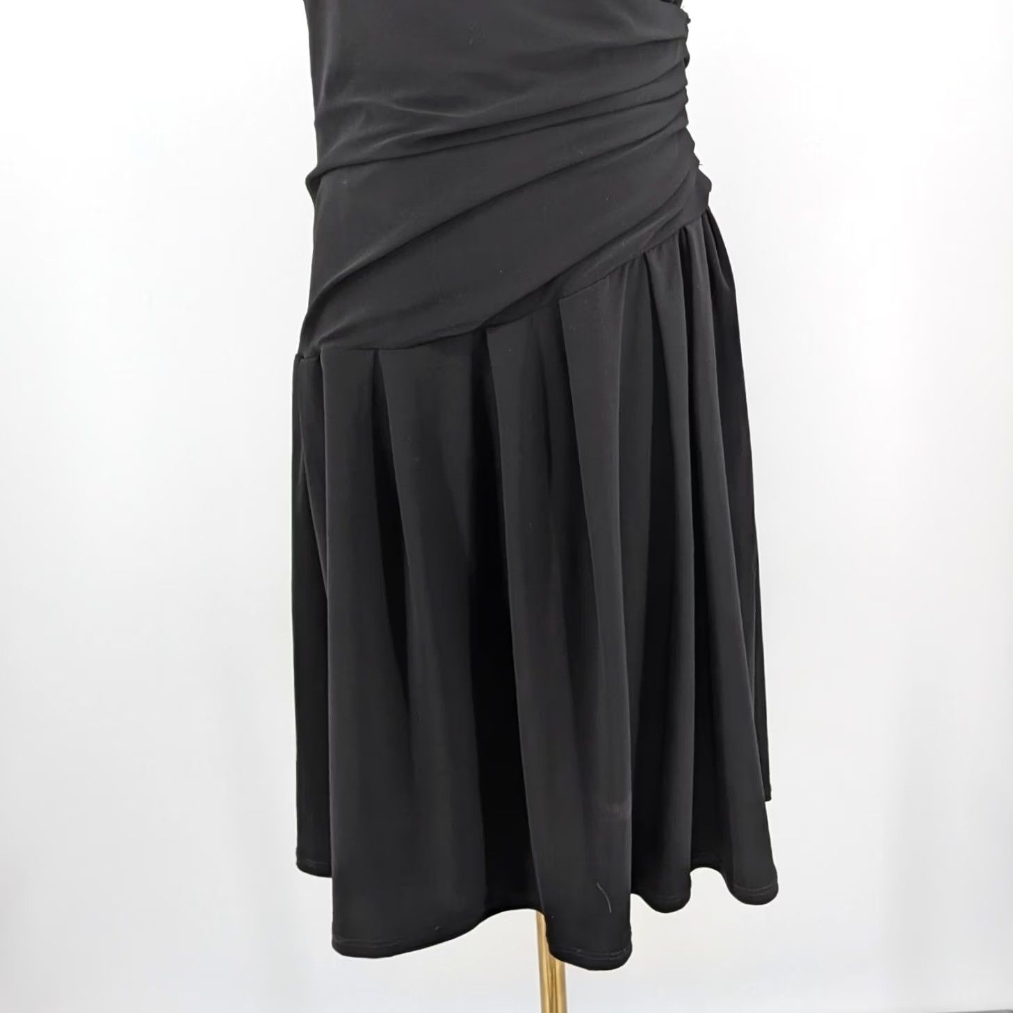 Essentials Essential A.B.S. Little Black Dress Faux Wrap Sleeveless Cocktail Sz 4 Dress Black Womens Mini Short 4 Size S / US 4 / IT 40 - 5 Thumbnail