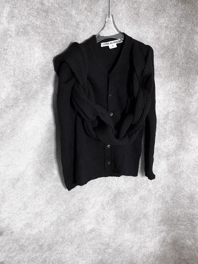 Comme des Garcons CDG buckle scarf knit cardigan sweater 2505-Nextarrow Size XS / US 0-2 / IT 36-38 - 5 Thumbnail
