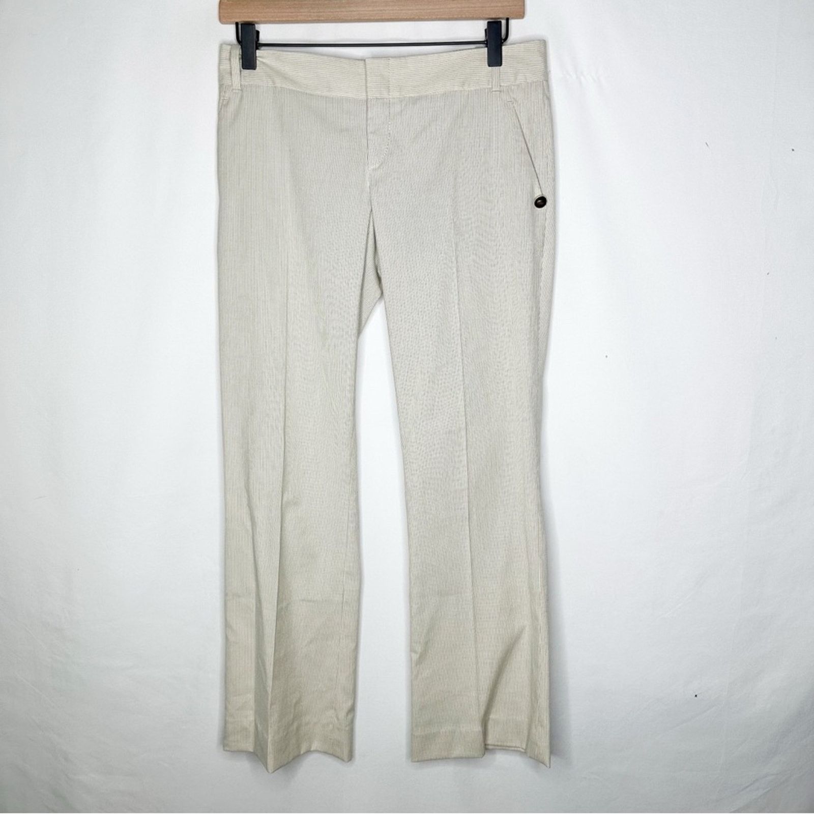 Gucci GUCCI 2006 Light Gray Wool & Silk Blend Wide Leg Pants NWT 4 Size 27" / US 4 / IT 40 - 2 Thumbnail