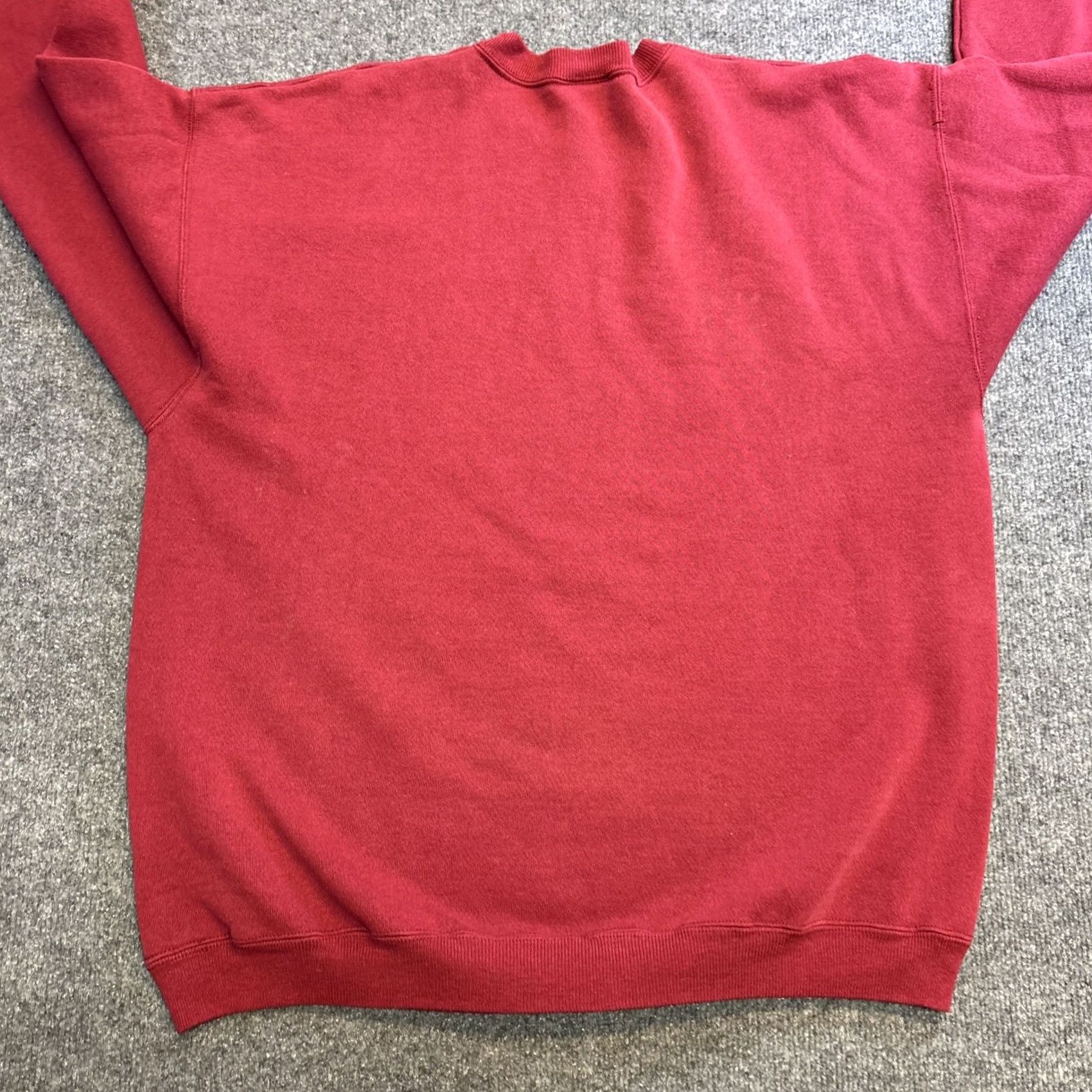 Hanes VINTAGE Hanes Heavyweight U Kansas Longsleeve Crewneck Sweater Men’s XL Red Mens Sweatshirt Size US XL / EU 56 / 4 - 7 Thumbnail