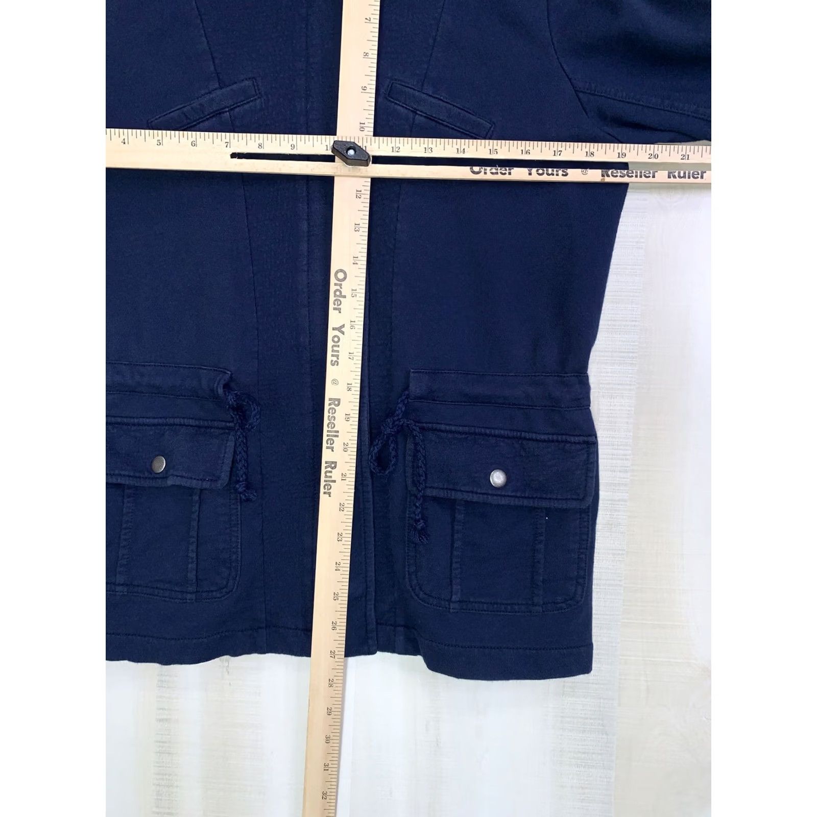 Lucky Brand Lucky Brand Blue Cotton Military Utility Jacket Womens M Size Regular Red? Size M / US 6-8 / IT 42-44 - 4 Thumbnail