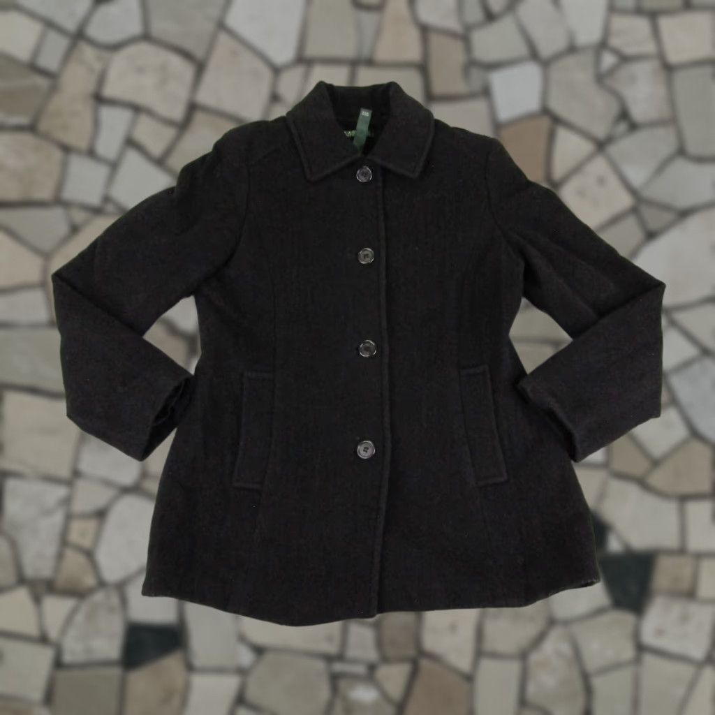 Ralph Lauren Vintage Lauren Ralph Lauren Jacket Womens 8 Black Button Up Wool Blend Coat Black 8 Jacket Coat Womens Vintage Lauren Ralph Lauren Size M / US 6-8 / IT 42-44 - 1 Thumbnail