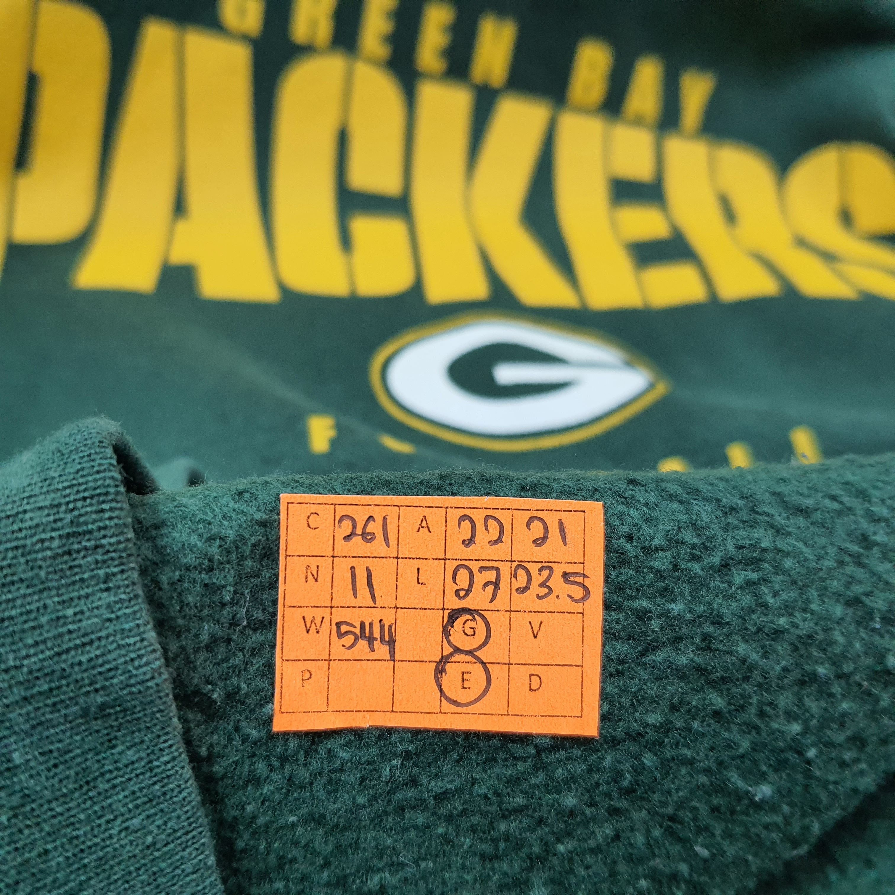 NFL Vintage Green Bay Packers Football Team Hoodie C261N11 Size US M / EU 48-50 / 2 - 6 Thumbnail