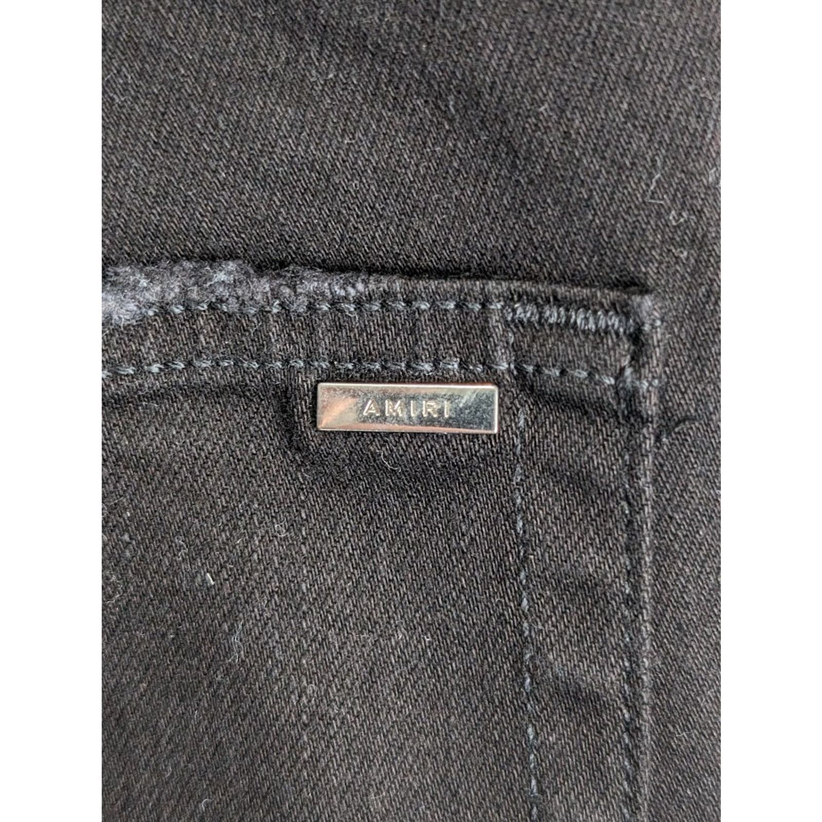 Amiri o1rshd1 MX1 Jean in Black/Silver Size US 36 / EU 52 - 19 Thumbnail