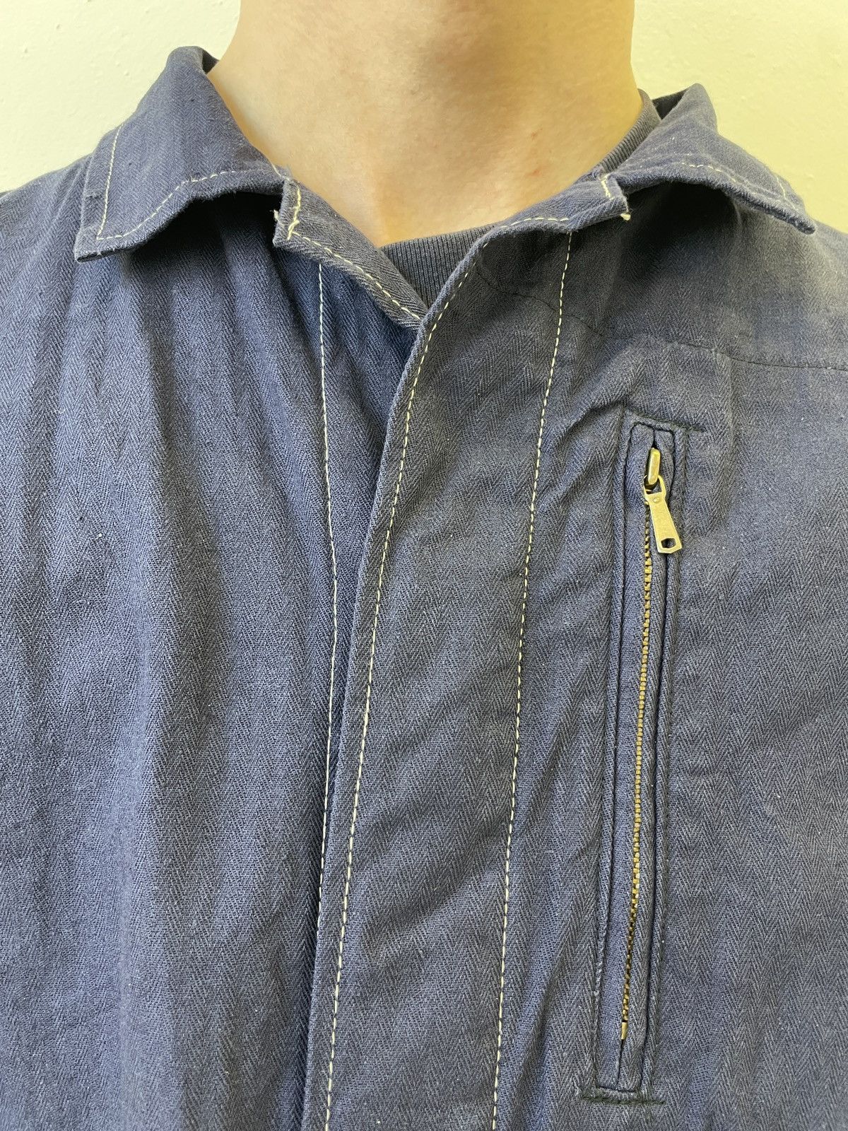 Vintage Vintage OTAVAN Czech Workwear Herringbone Jacket late 70s Size US XL / EU 56 / 4 - 8 Thumbnail