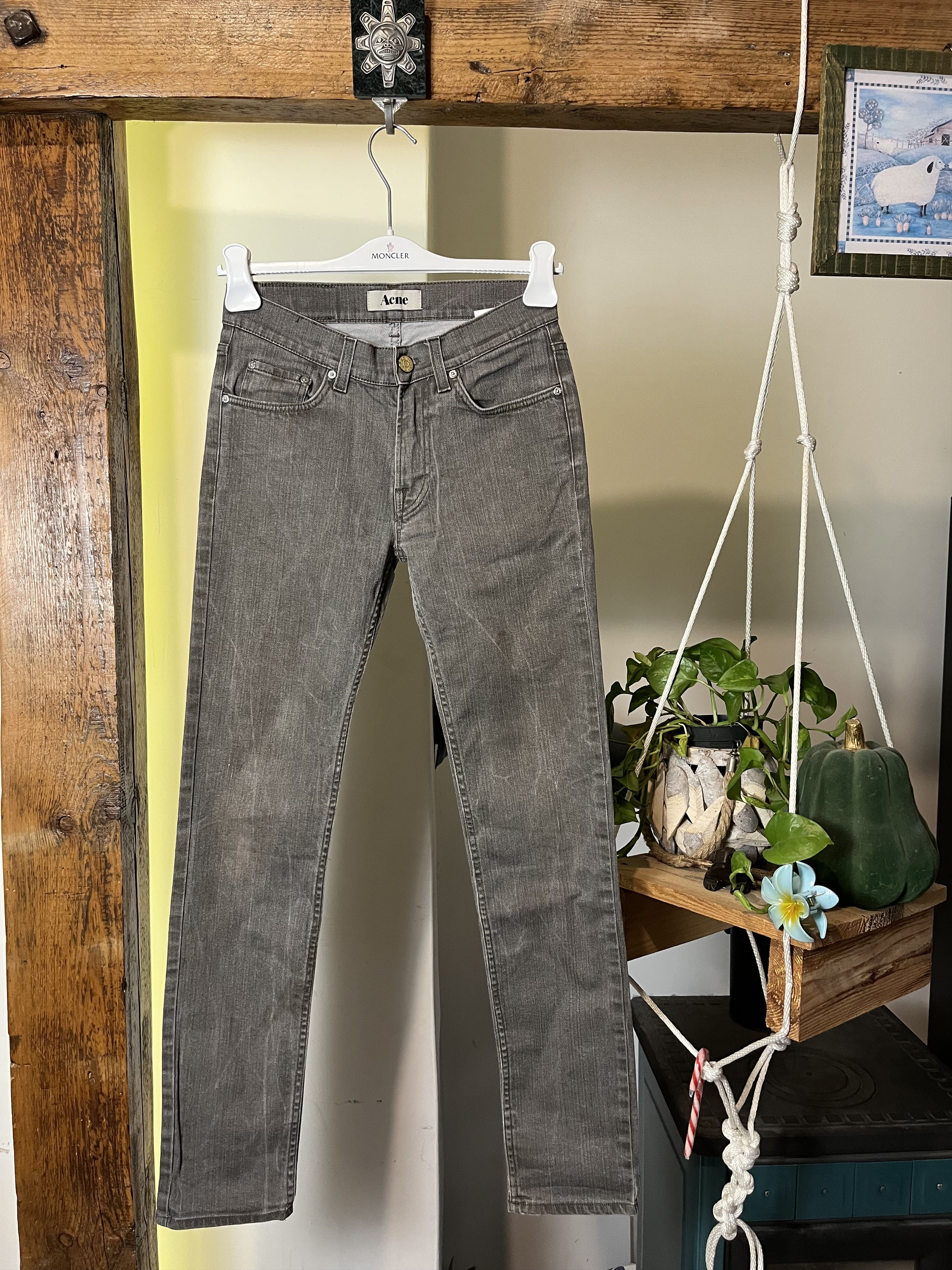 Acne Studios Acne Ace Nelson Khaki Slim Fit Denim Jeans Size US 28 / EU 44 - 1 Thumbnail