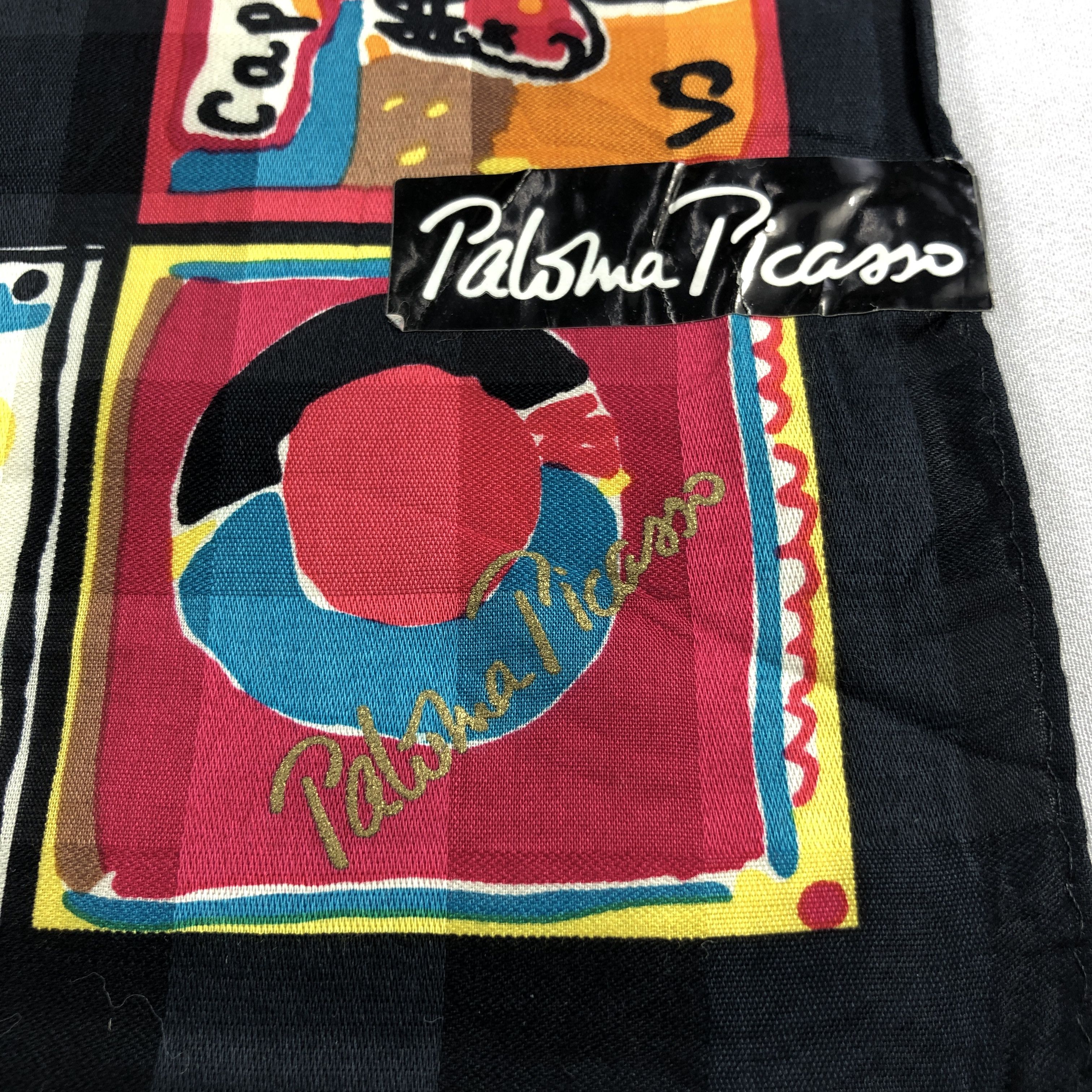 Paloma Picasso × Vintage Paloma Picasso Handkerchief Neckerchief Bandana H2606 Size ONE SIZE - 3 Thumbnail