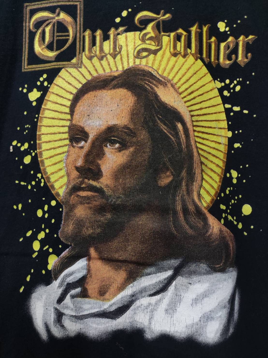Vintage Vtg 00's Jesus " Our Father " God T-Shirt Size US XXL / EU 58 / 5 - 3 Thumbnail