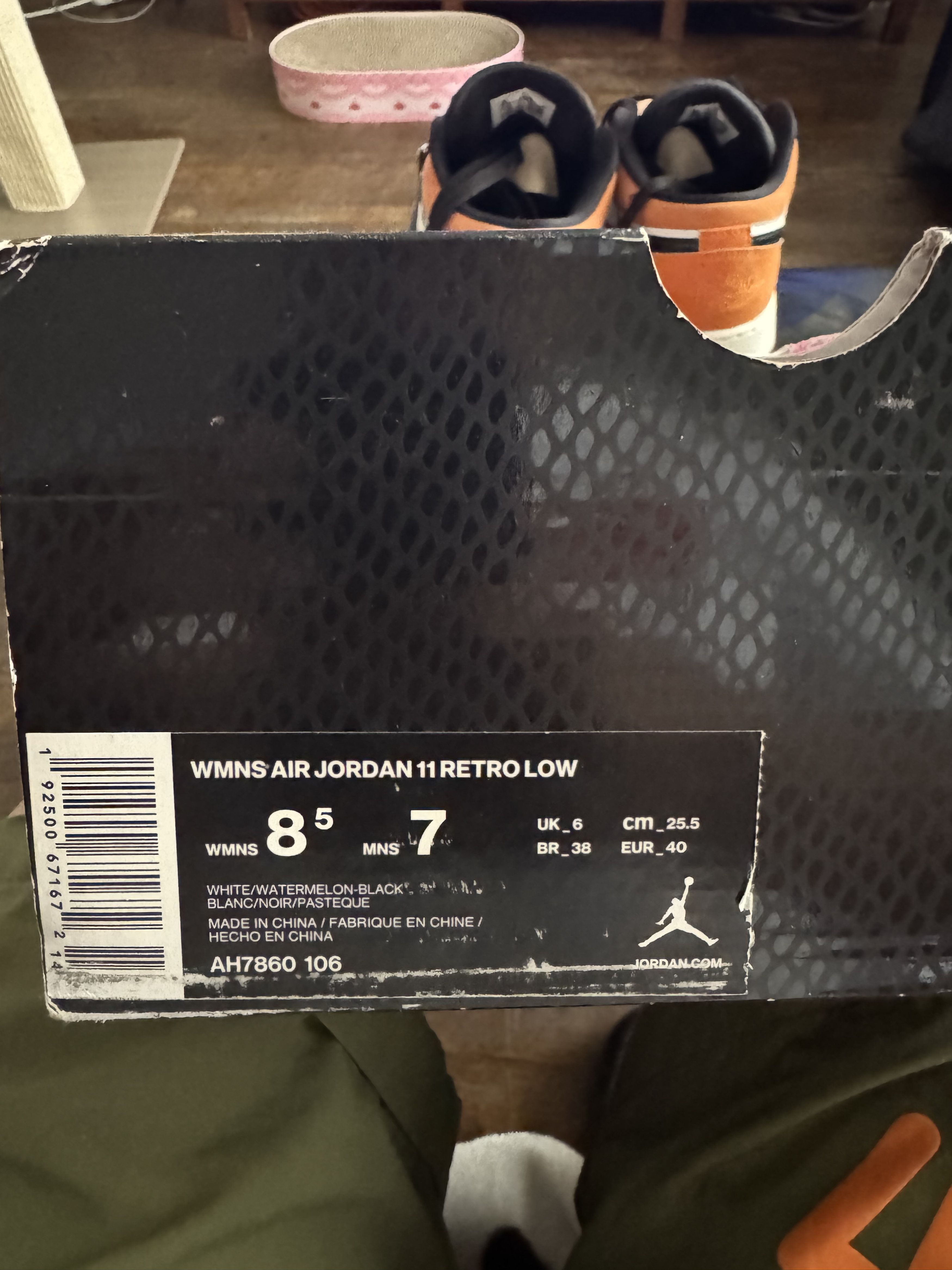Jordan Brand × Nike Jordan 11 Retro Low Pink Snakeskin (2019) (Women's) Size US 8.5 / IT 38.5 - 6 Thumbnail