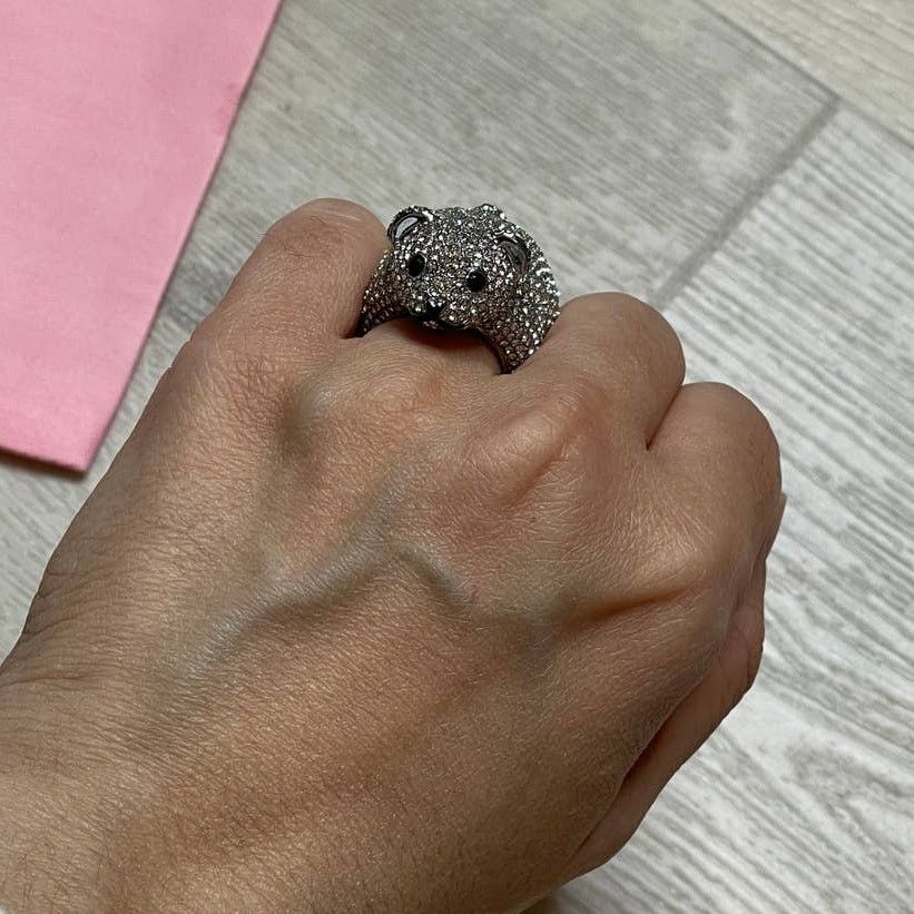Kate Spade Kate Spade arctic friends polar bear pave ring size 6 Size ONE SIZE - 5 Thumbnail