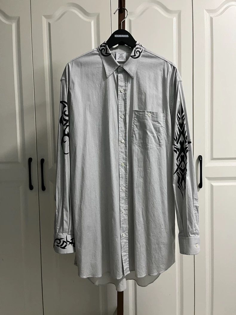 Vetements Vetements 18fw Dragon Pattern Shirt Size US XL / EU 56 / 4 - 1 Thumbnail