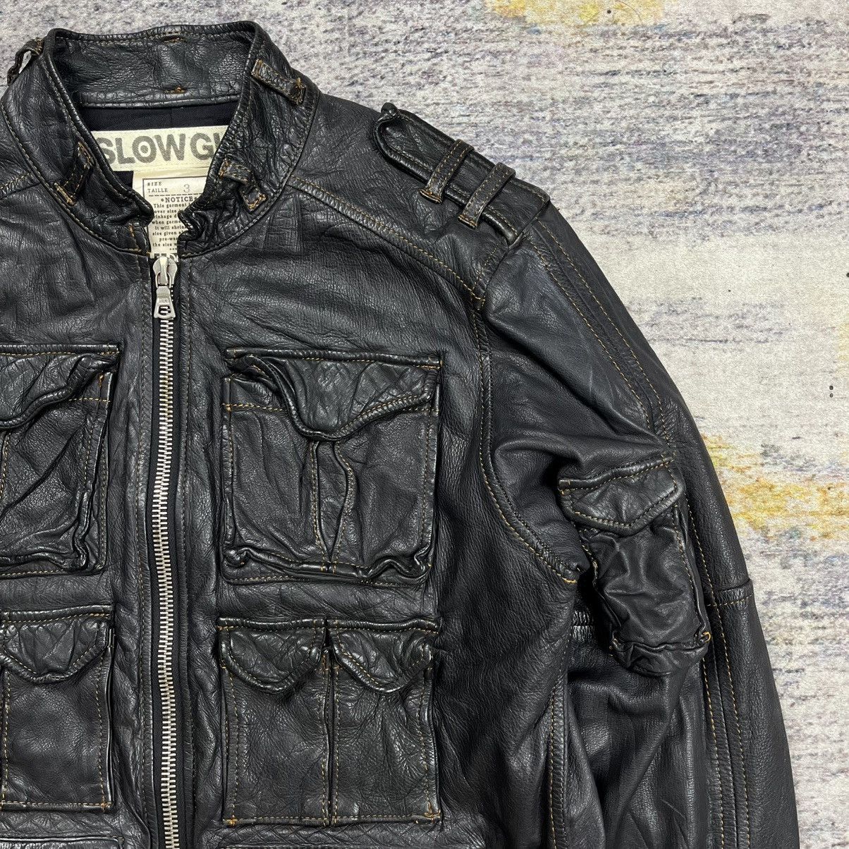 Isamu Katayama Backlash Slow Gun multi pocket cargo deerskin leather jacket Size US M / EU 48-50 / 2 - 5 Thumbnail